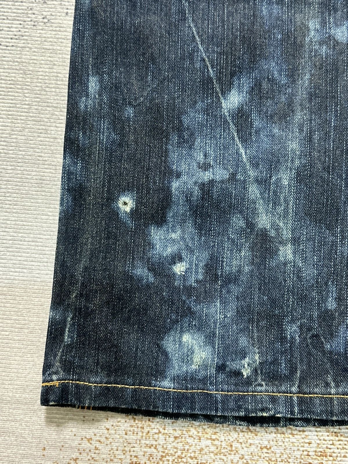 Japanese Brand 2000s Flare Edwin 411XVS Distressed Denim Y2k Size US 26 / EU 42 - 14 Thumbnail