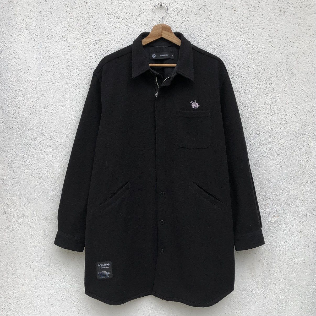 Undercover Undercover x Uniqlo GU Knit Melton Long Shirt Black Men’s Size US L / EU 52-54 / 3 - 3 Thumbnail