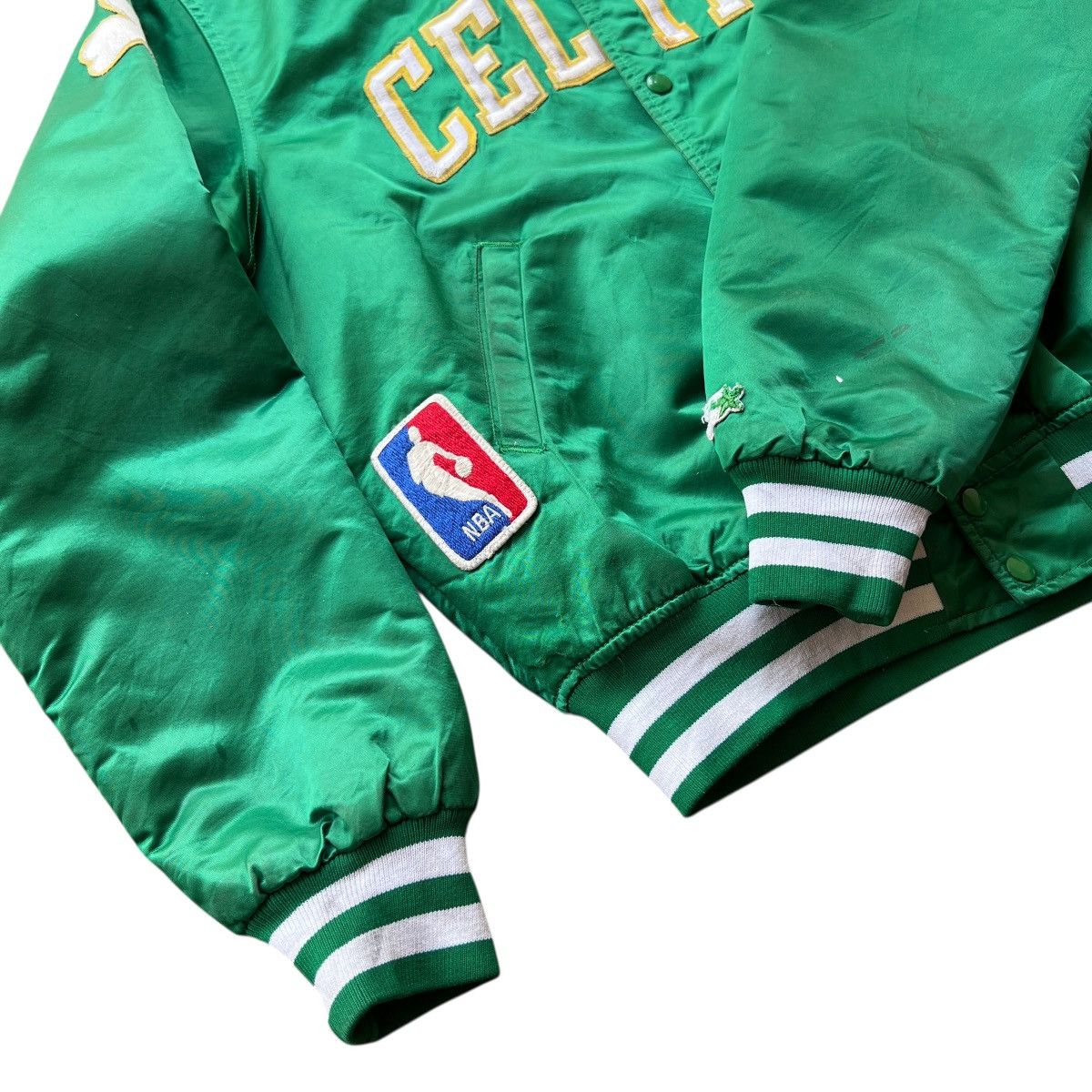 NBA 🔥 Vintage Boston Celtics NBA Starter Green Bomber Jacket Size US L / EU 52-54 / 3 - 11 Thumbnail