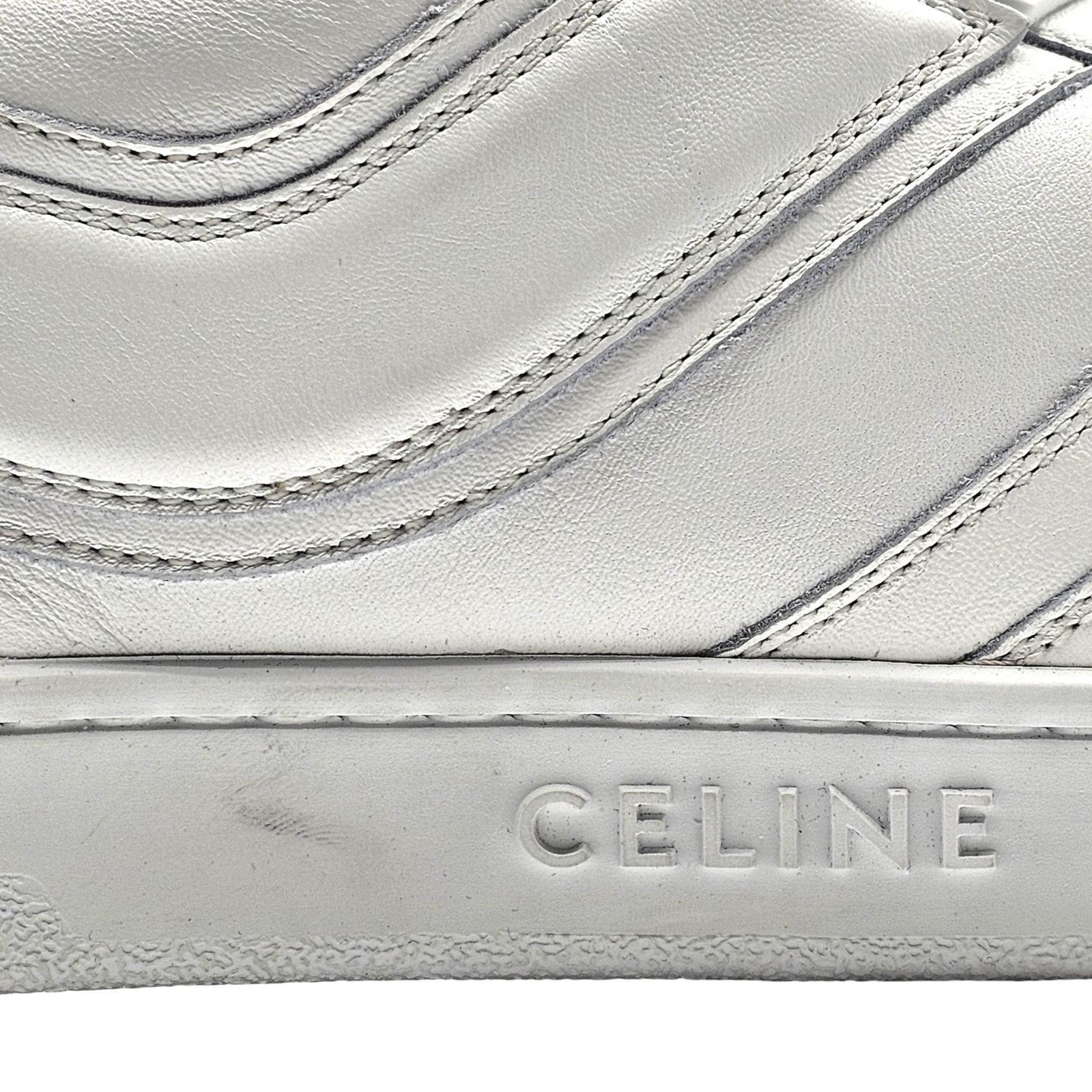 Celine Trainer Low Top Leather Sneakers in White size 44 $850 Size US 11 / EU 44 - 8 Thumbnail
