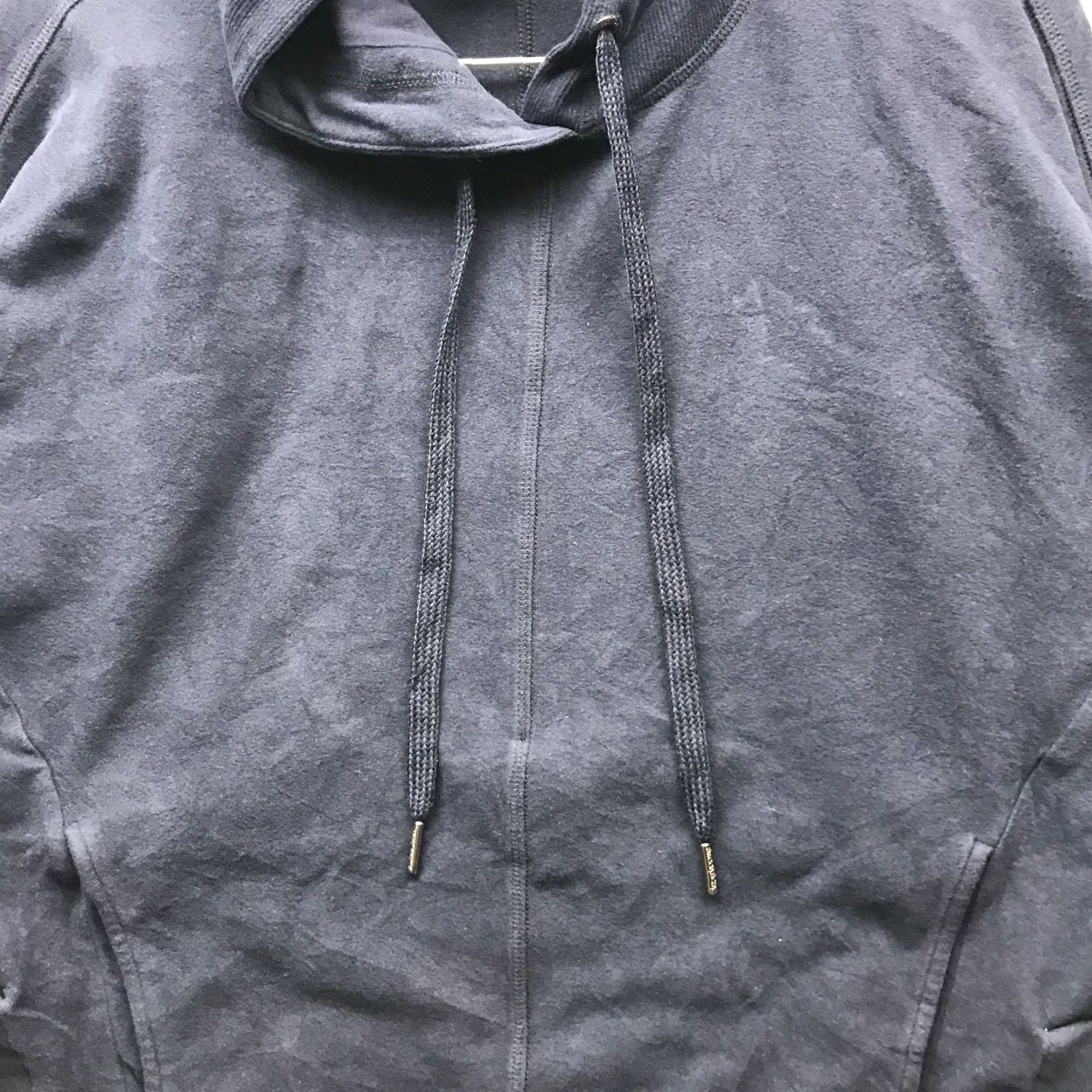 Sweaty Betty Sweaty Betty Velour Sweatshirt Hoodie Womens 2P Petite Long Sleeve Navy Logo Pullover Size XS / US 0-2 / IT 36-38 - 5 Thumbnail