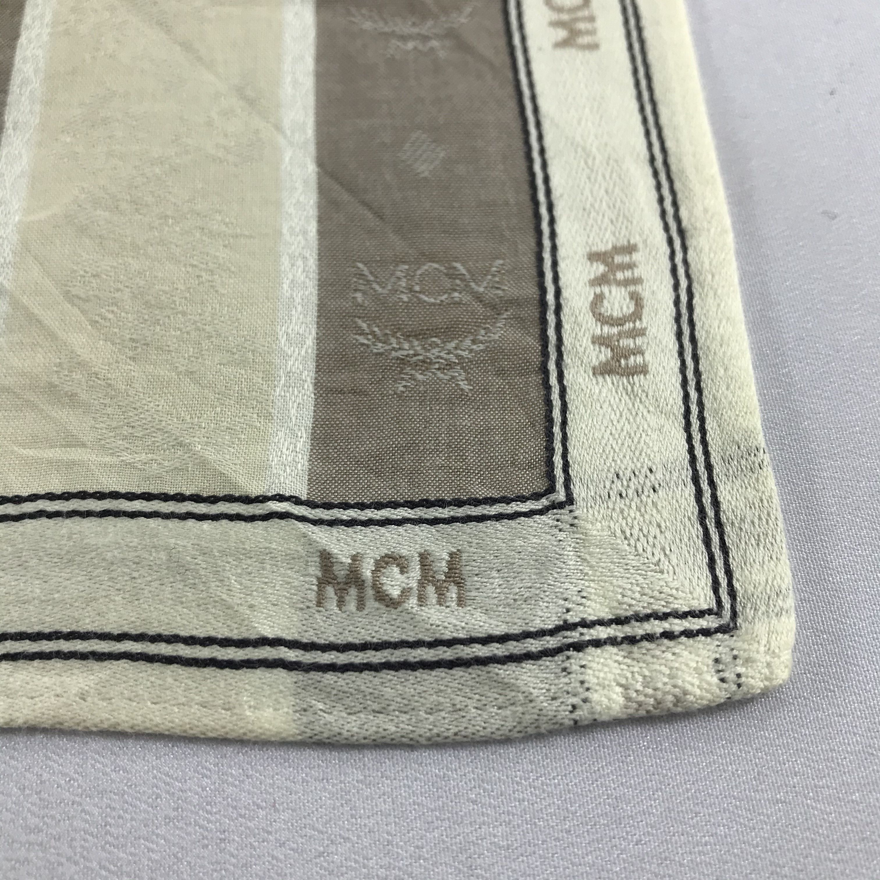 MCM MCM Monogram Handkerchief Neckerchief Bandana H893 Size ONE SIZE - 3 Thumbnail