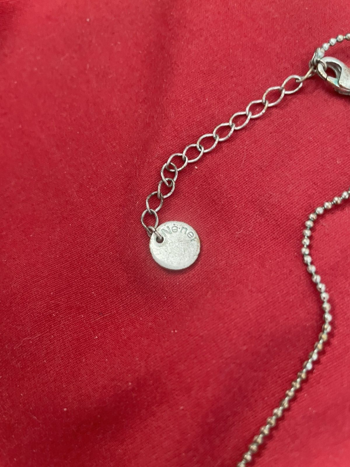 Ne-Net Ne-Net Ceramic & Acrylic Cloud Raindrop Necklace Size ONE SIZE - 4 Thumbnail