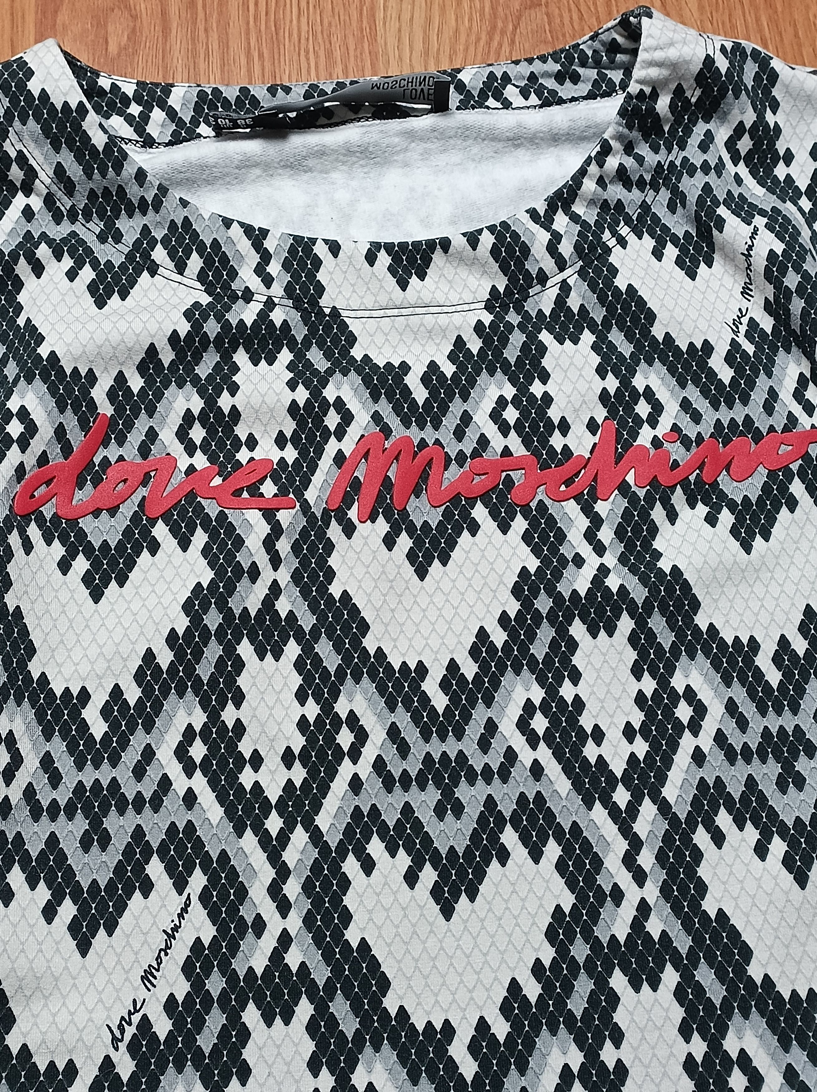 Love Moschino × Moschino Love Moschino Multi Heart Print Cotton Dress US6 IT42 Size M / US 6-8 / IT 42-44 - 10 Thumbnail