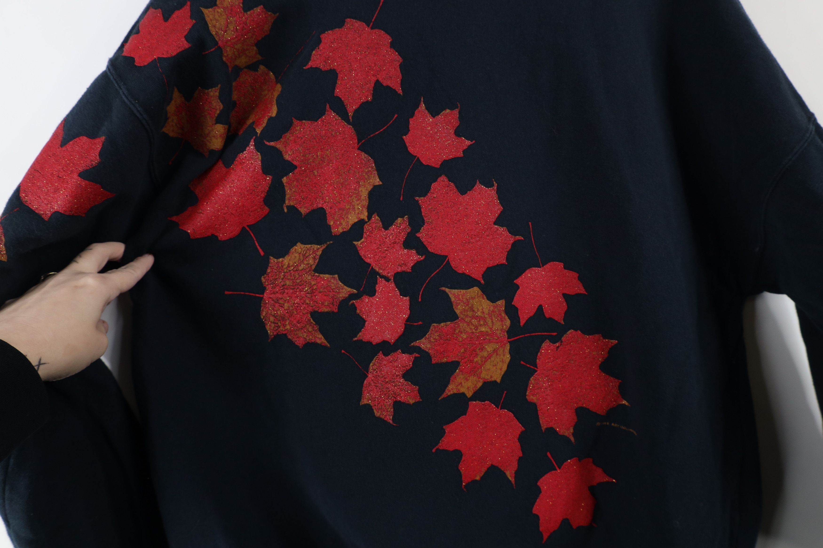 Vintage Vintage 90s Art Unlimited All Print Turtleneck Sweatshirt Size L / US 10 / IT 46 - 6 Thumbnail