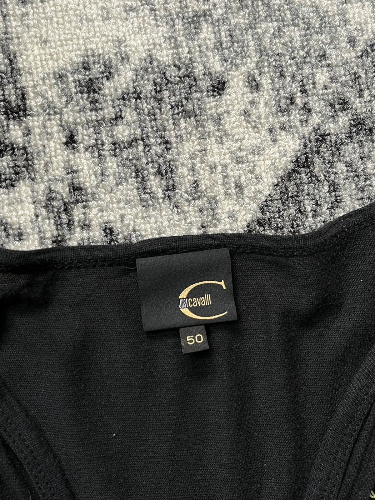 Just Cavalli Vintage Just Cavalli Long Sleeve Y2K Art Gallery V-neck Size XL / US 12-14 / IT 48-50 - 3 Thumbnail