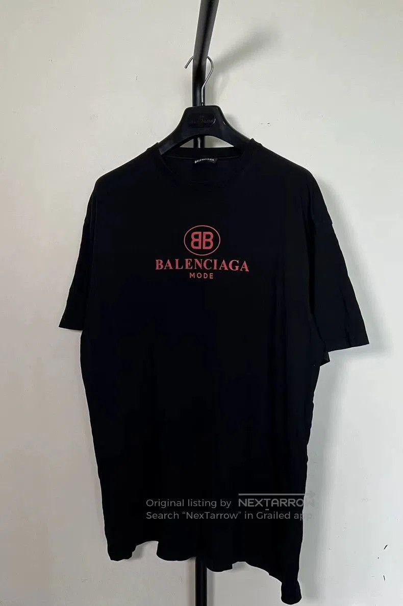 Balenciaga Balenciaga Black BB Logo Short Sleeve Tee. Size US M / EU 48-50 / 2 - 1 Thumbnail