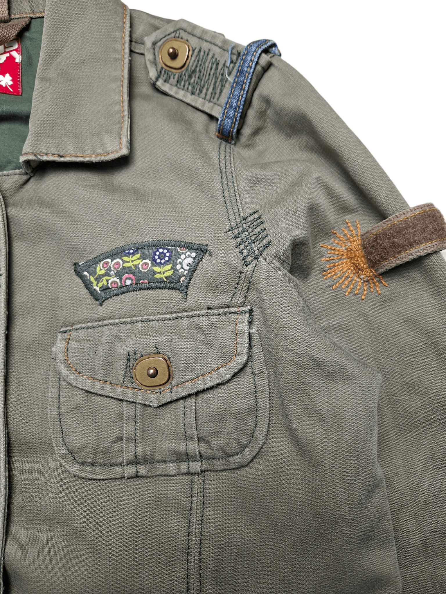 Miss Sixty Miss Sixty Military Jacket Khaki Green Utility Bomber Size S / US 4 / IT 40 - 4 Thumbnail