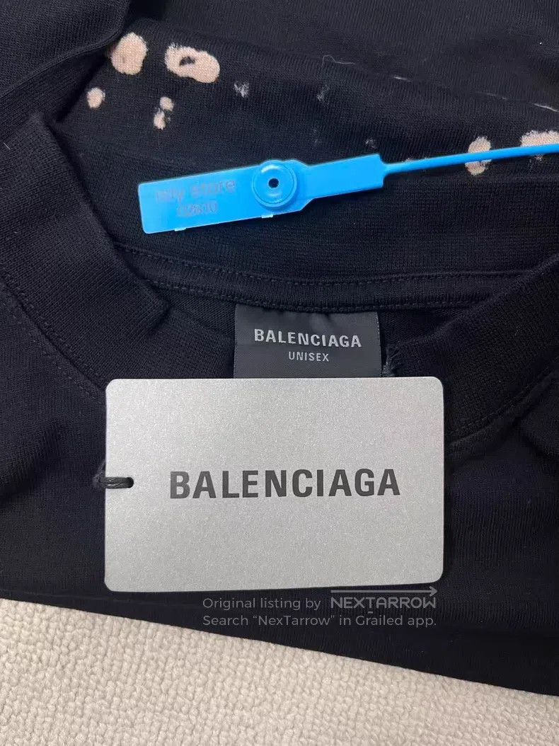 Balenciaga Balenciaga Letter Printed Round Neck Short Sleeve T-Shirt Size US XXS / EU 40 - 5 Thumbnail