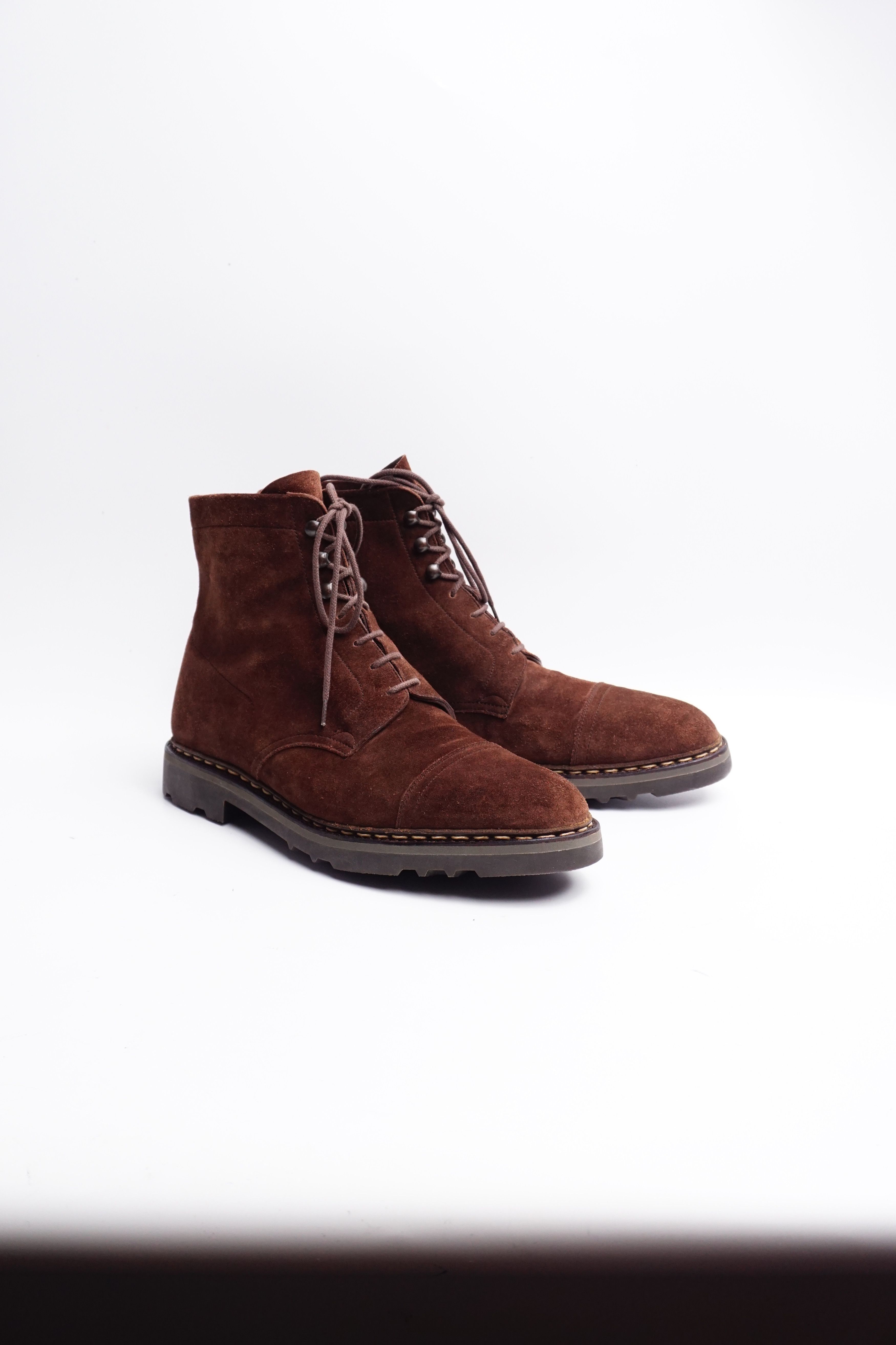 John Lobb John Lobb ( 2000s ) – Barrow – Brown Suede (Cottage Line) Size US 11 / EU 44 - 1 Thumbnail