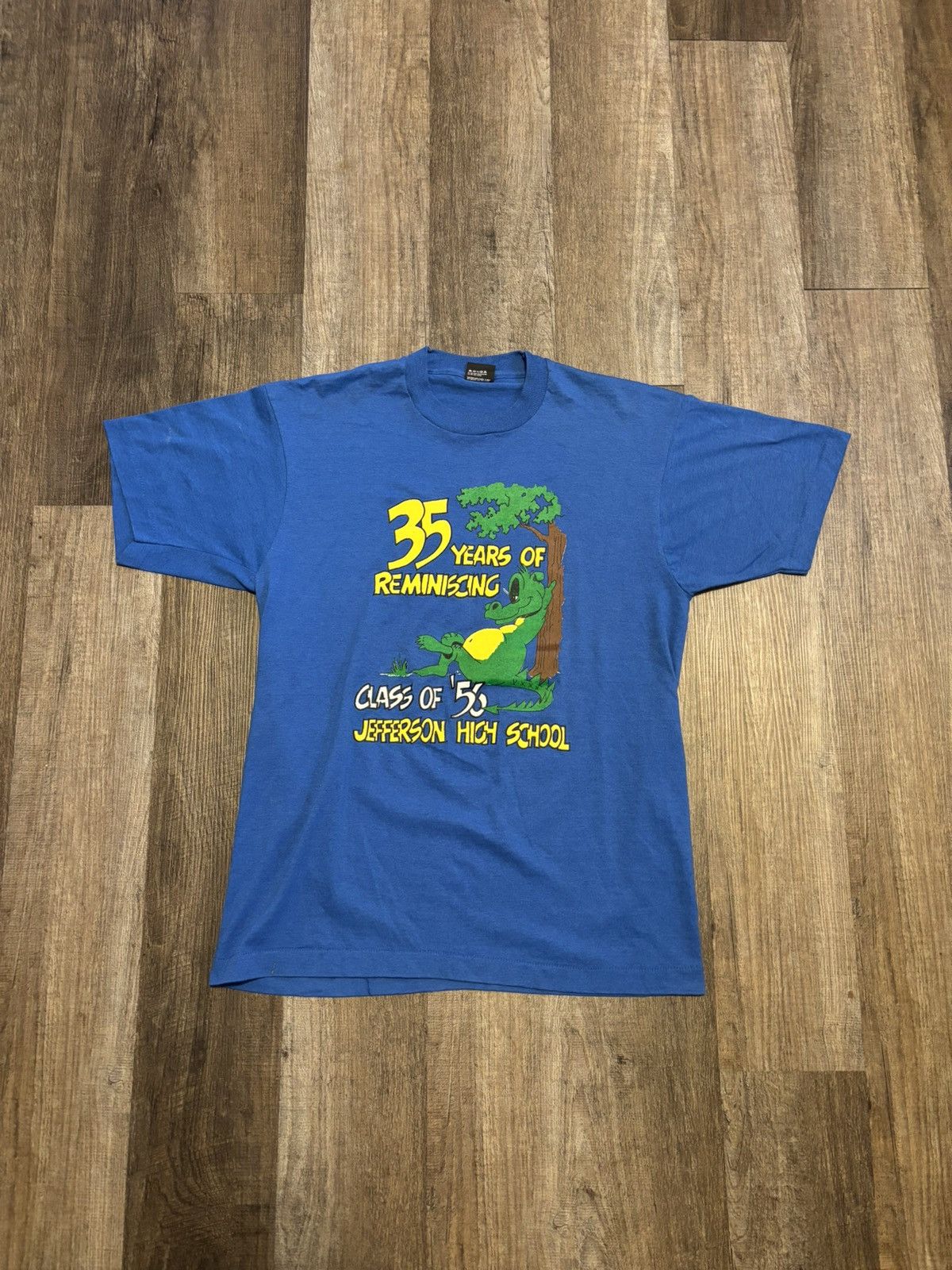 Fruit Of The Loom Vintage Single Stitch Jefferson HS 35th Anniversary Tee Size US L / EU 52-54 / 3 - 1 Thumbnail
