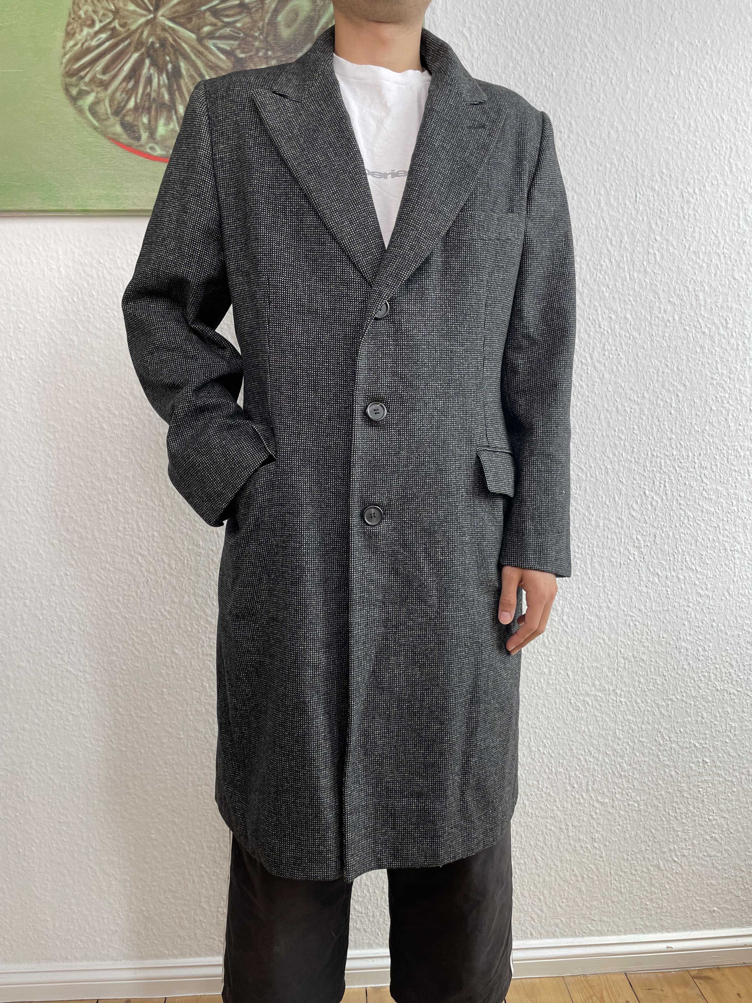 Prada Prada 2000 Lana Wool Grey overcoat Size US M / EU 48-50 / 2 - 1 Thumbnail