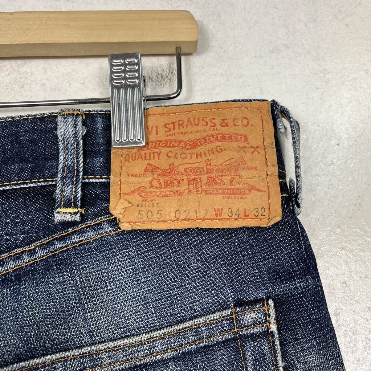 Levi's Vintage Levis Lot 67505 Selvedge Redline Distressed Denim Size US 34 / EU 50 - 16 Thumbnail