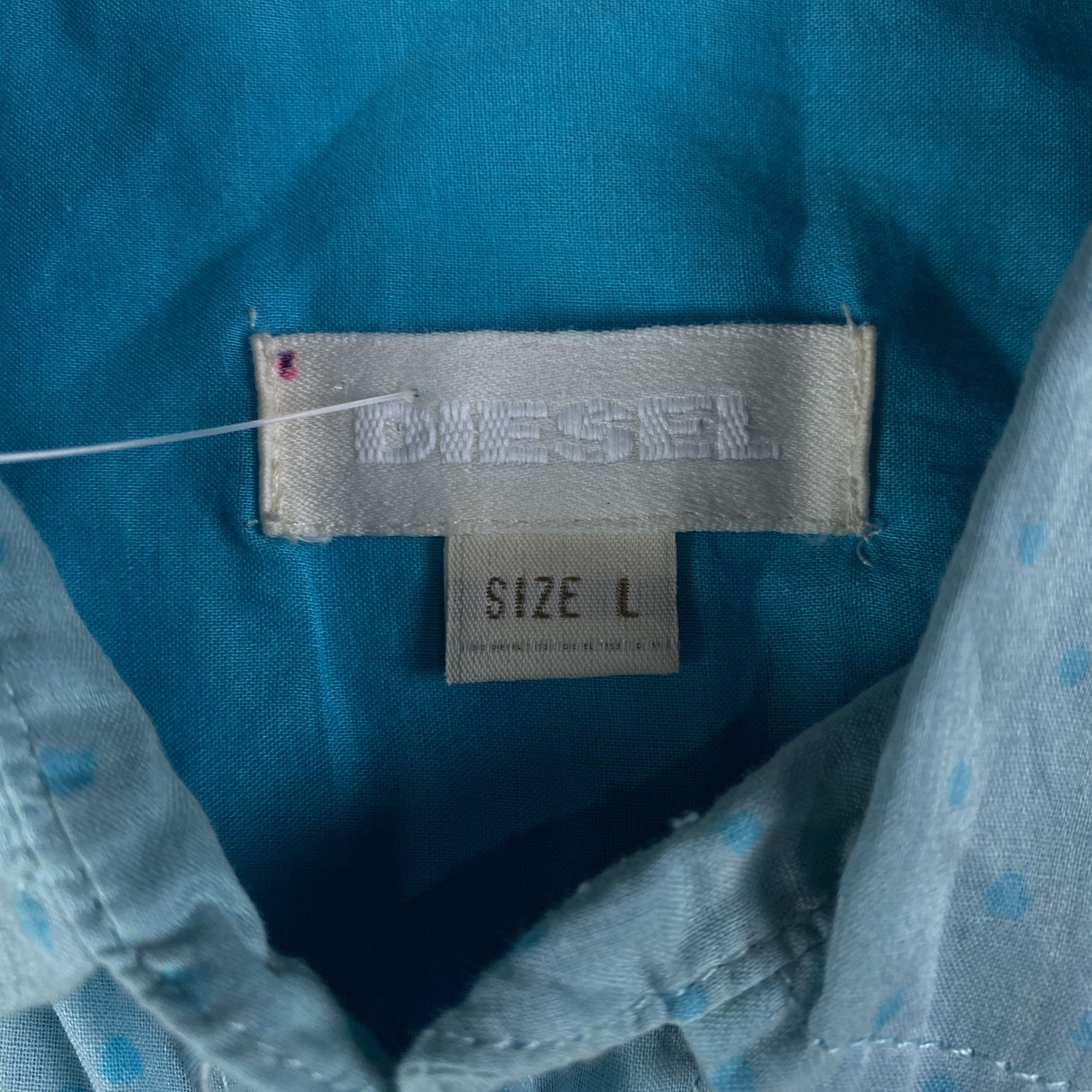 Diesel Men’s Shirt Short Sleeve Diesel Size L Blue Size US L / EU 52-54 / 3 - 4 Thumbnail