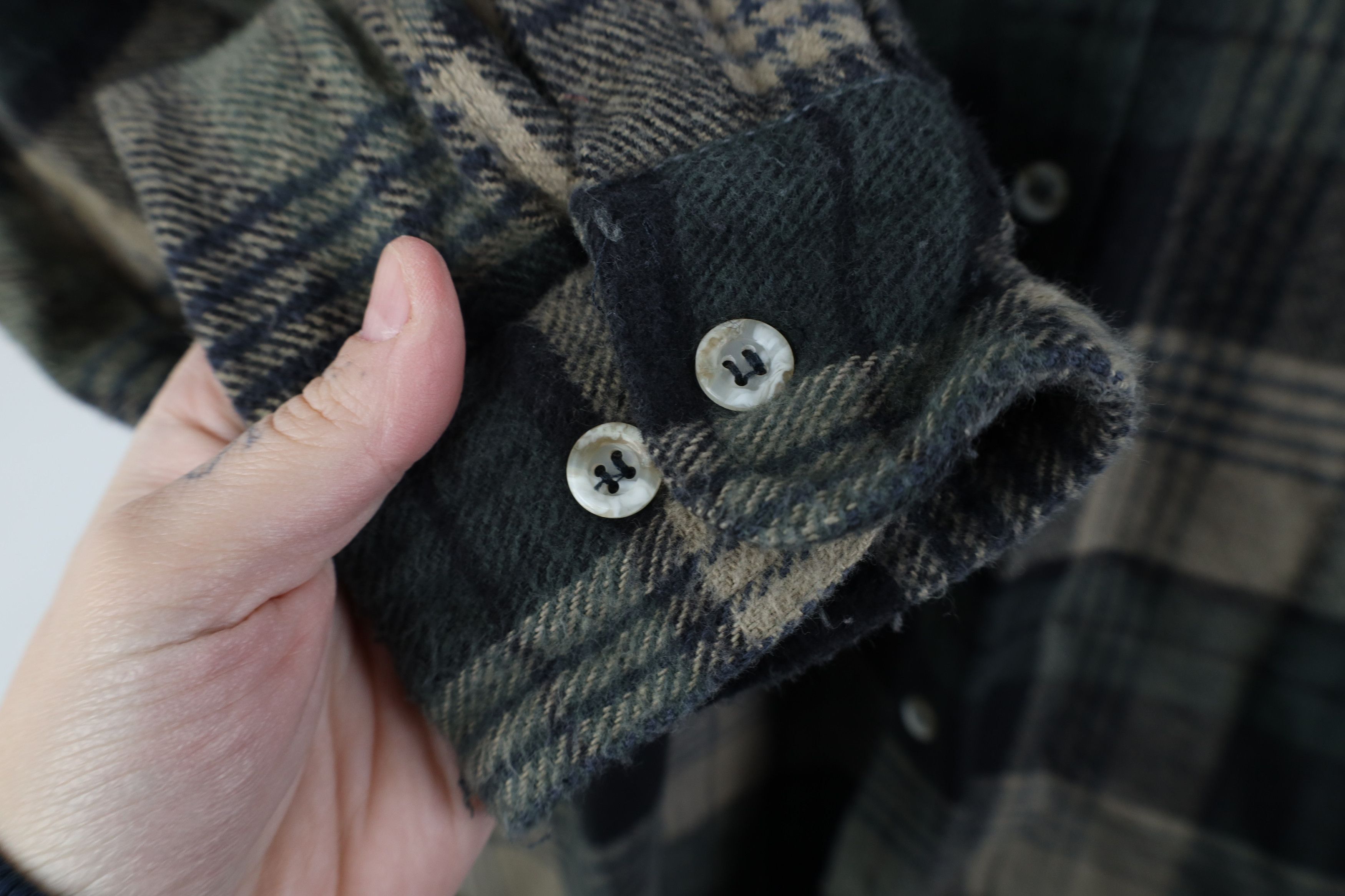Dickies Vintage 90s Dickies Heavyweight Flannel Button Shirt Plaid Size US L / EU 52-54 / 3 - 7 Thumbnail
