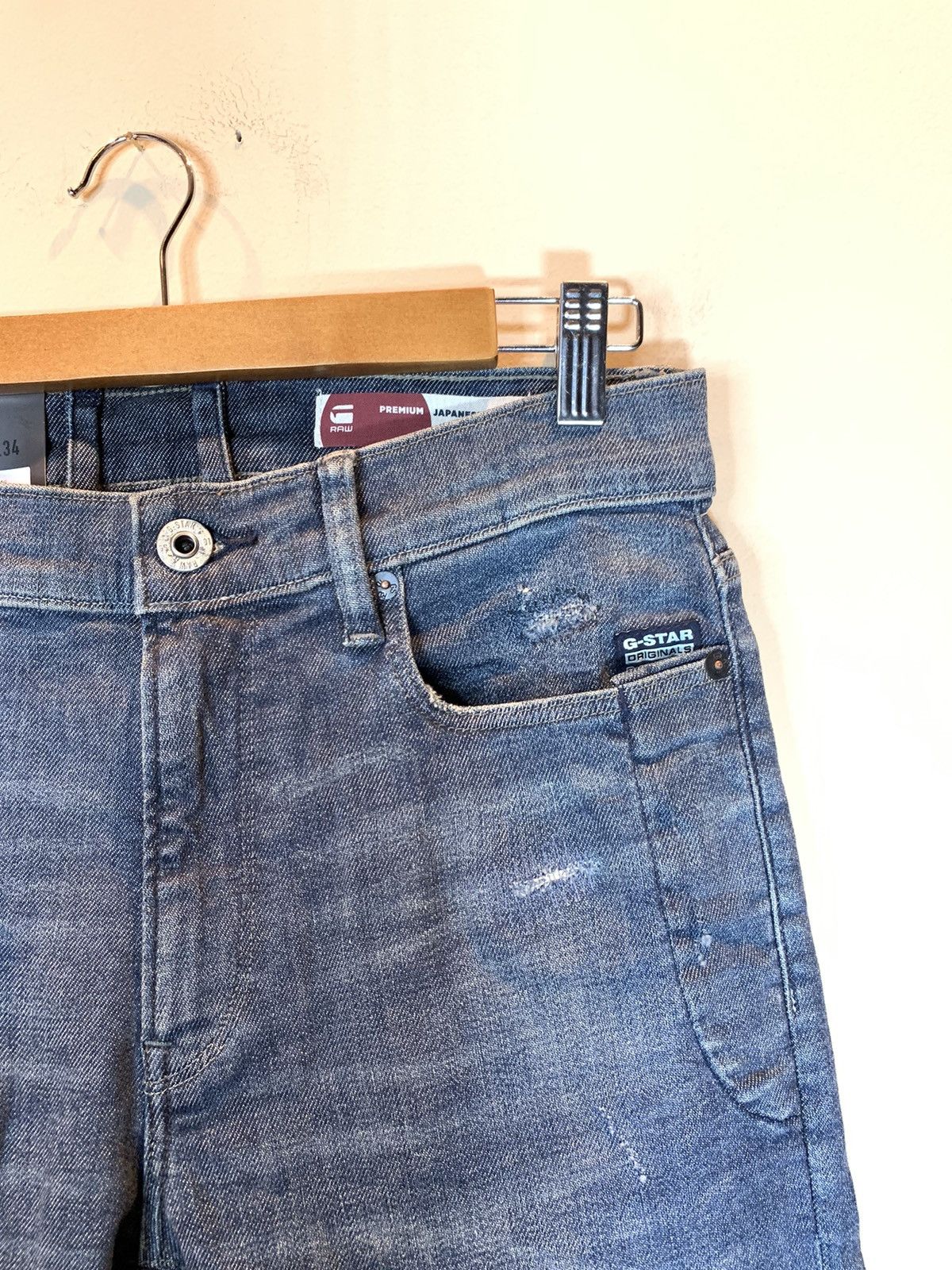 Designer × G-Star *RARE* New G-Star Raw Lancet Distressed Japanese Denim Jeans Size US 32 / EU 48 - 5 Thumbnail