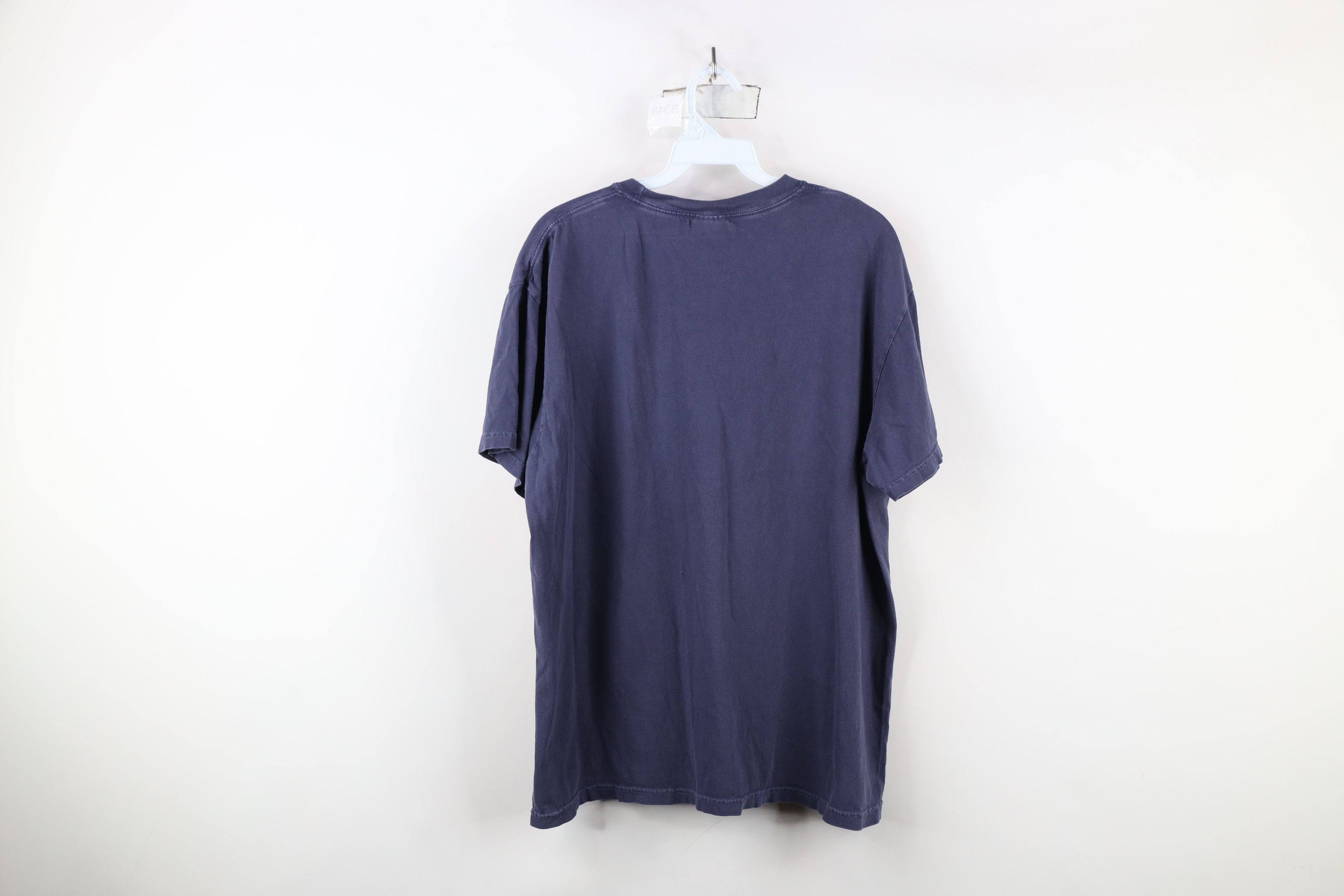 Vintage Vintage 90s Streetwear Heavyweight Blank Garment Dye T-Shirt Size L / US 10 / IT 46 - 11 Thumbnail