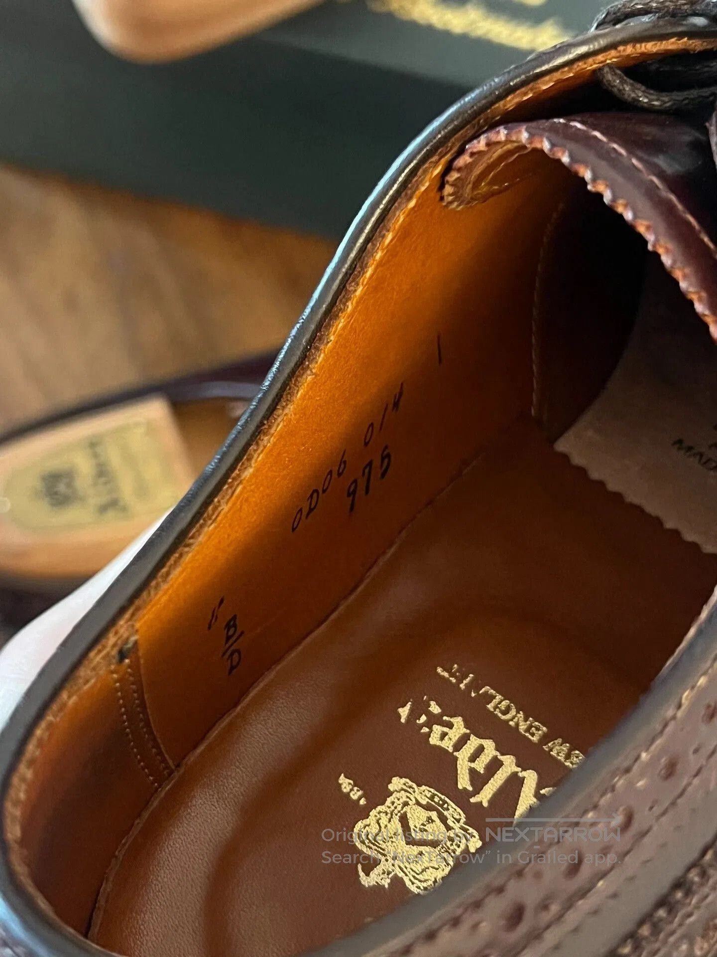 Alden Alden 975 Longwing Brogue Shell Cordovan Shoes. Size US 8 / EU 41 - 6 Thumbnail