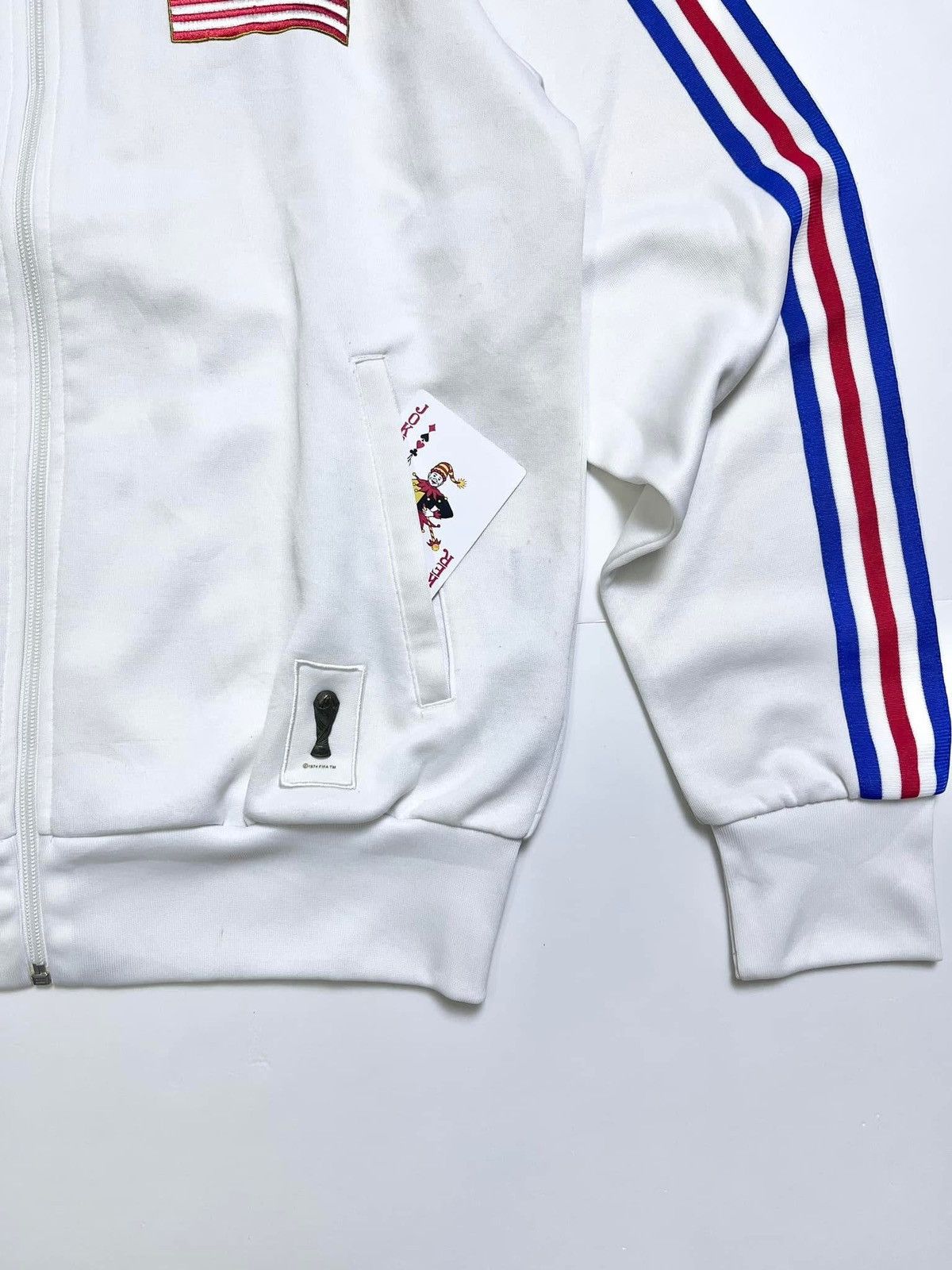 Adidas VTG adidas Track Jacket FIFA USA White Size US S / EU 44-46 / 1 - 4 Thumbnail