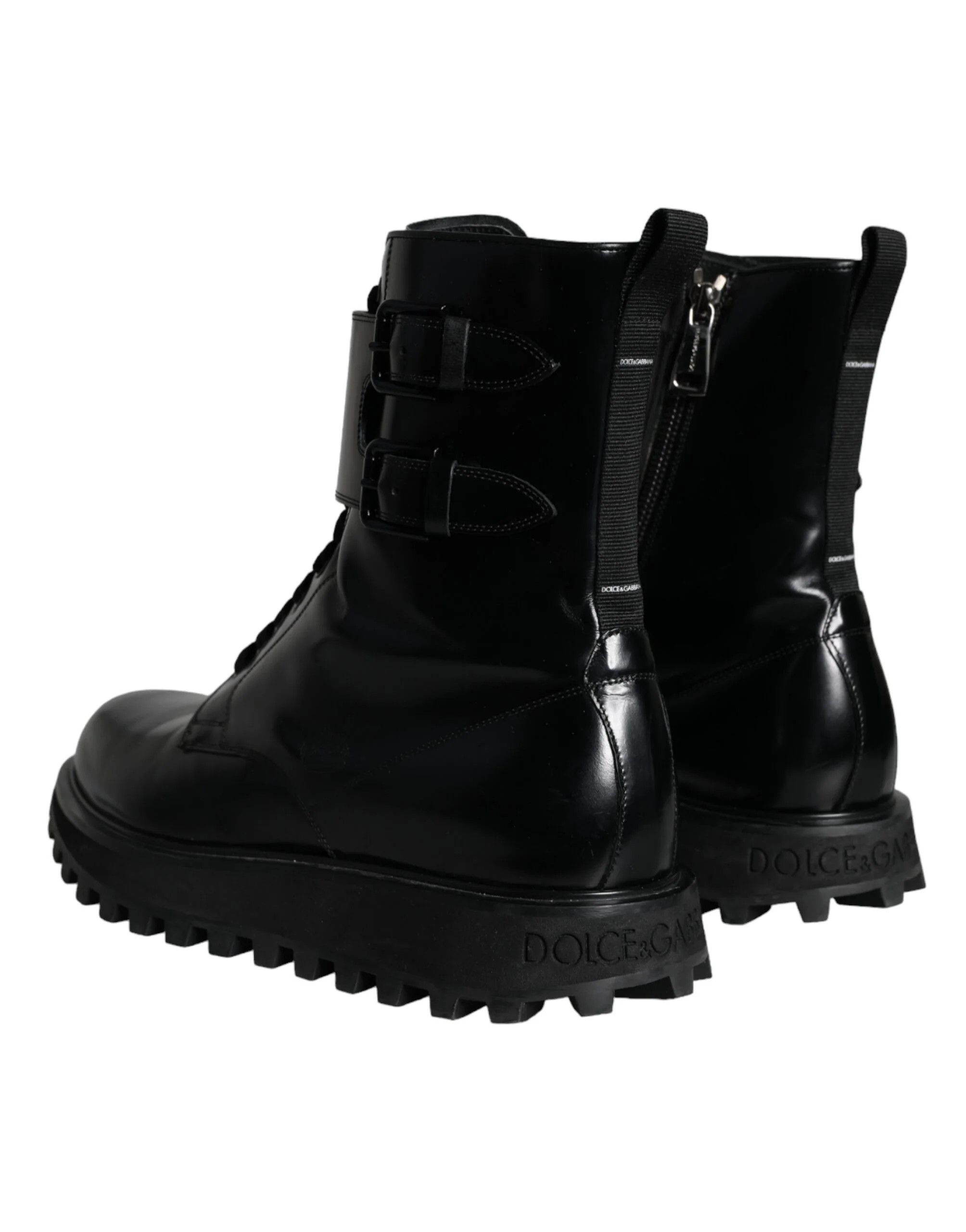 Dolce & Gabbana o1y0125 Logo Ankle Boots in Black Size US 6 / EU 39 - 4 Thumbnail