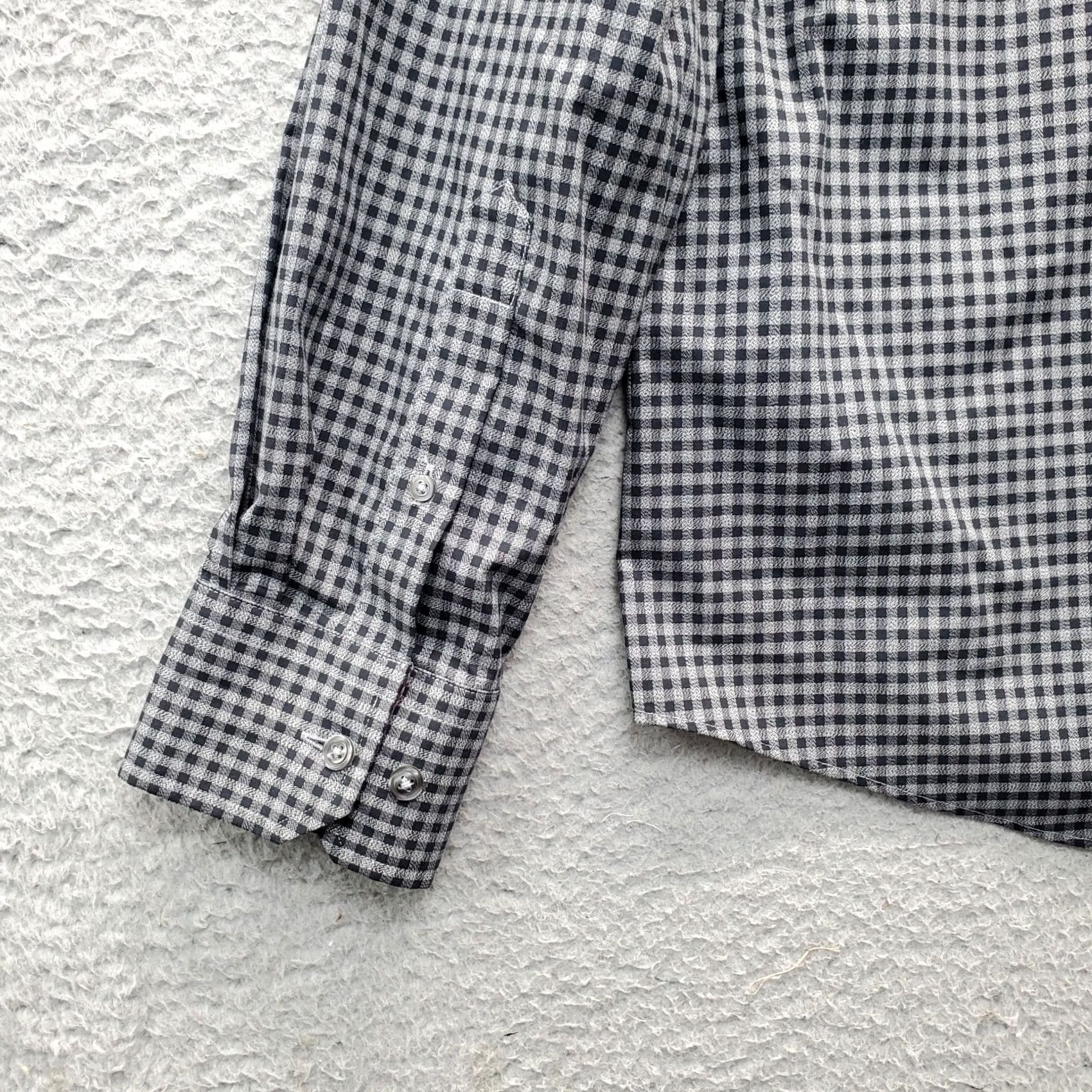 Egara Egara Shirt Mens XL Multi Checkered Non-Iron Roll Cuff Long Sleeve Button Down Size US XL / EU 56 / 4 - 8 Thumbnail