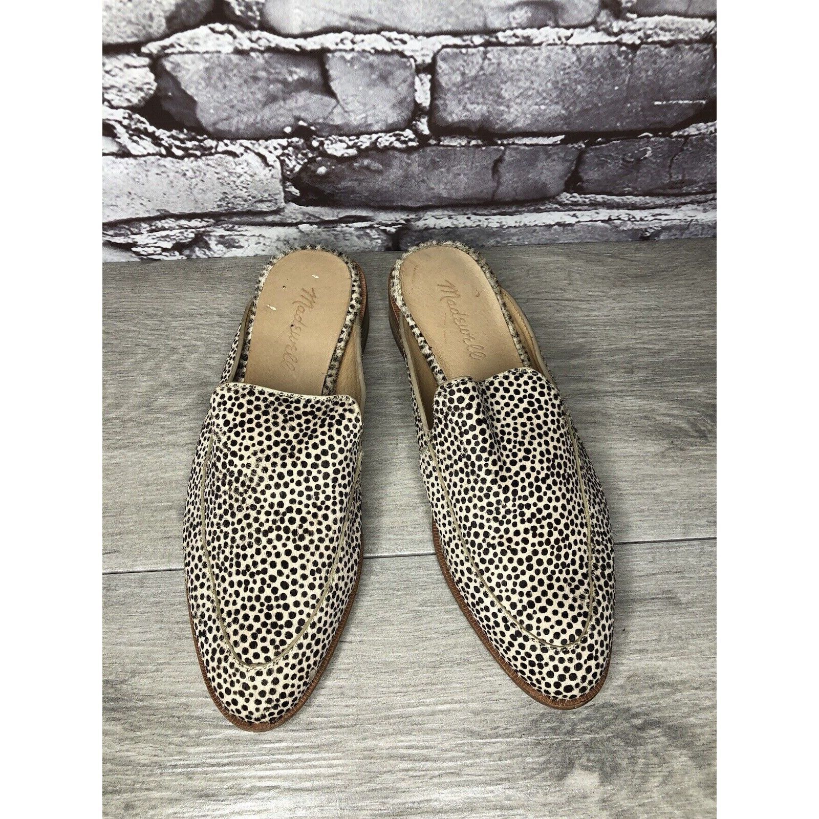 Madewell Madewell Remi Leopard Spots Calf Hair Leather Flats Mules Wo Size US 6 / IT 36 - 20 Thumbnail