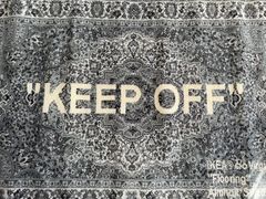 Virgil Abloh x IKEA KEEP OFF Rug 133x195 CM Black/White - FW18 - US