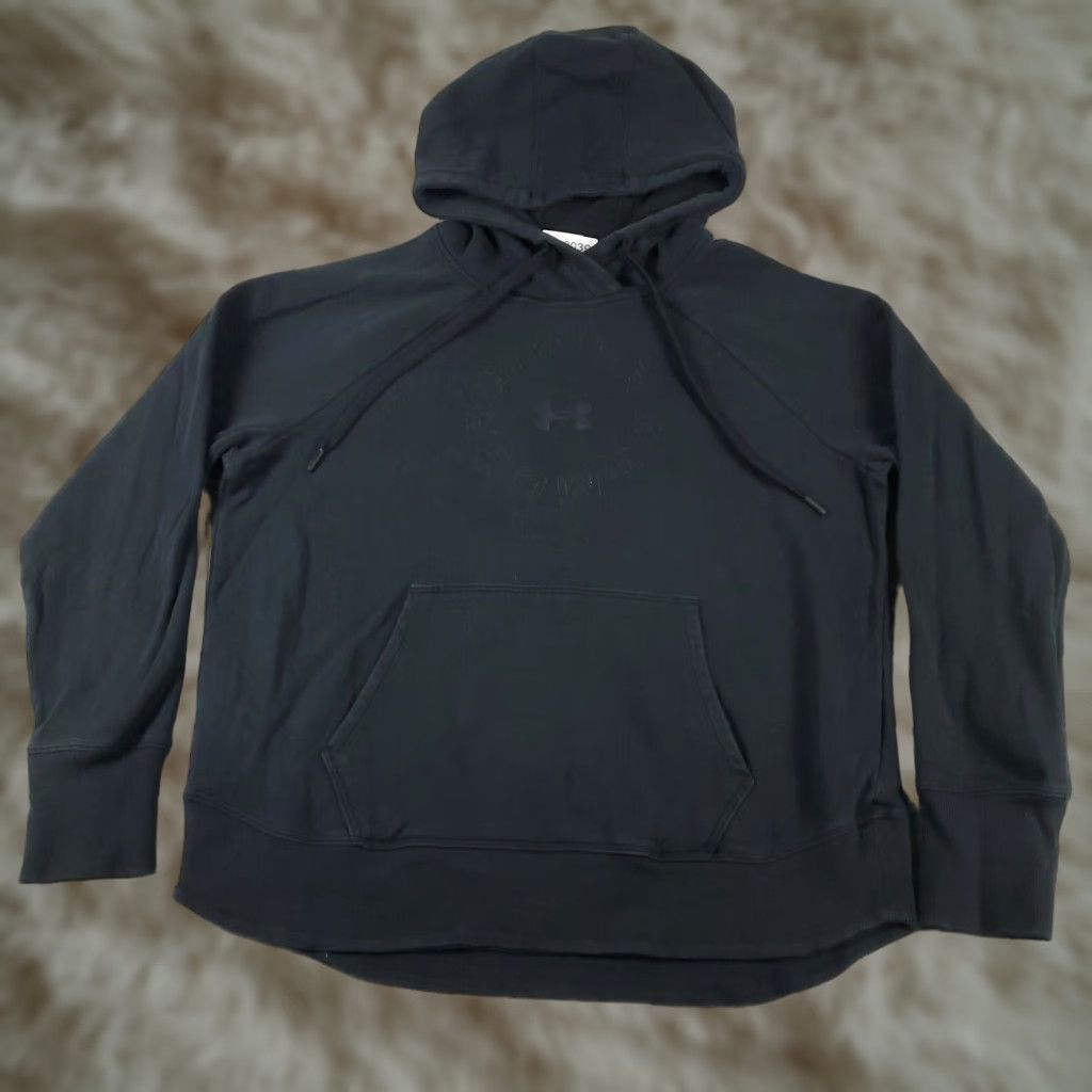 Under Armour VINTAGE Under Armour Hoodie Pullover Men's Medium Black Sports Sweatshirt Activewear Size US M / EU 48-50 / 2 - 1 Thumbnail
