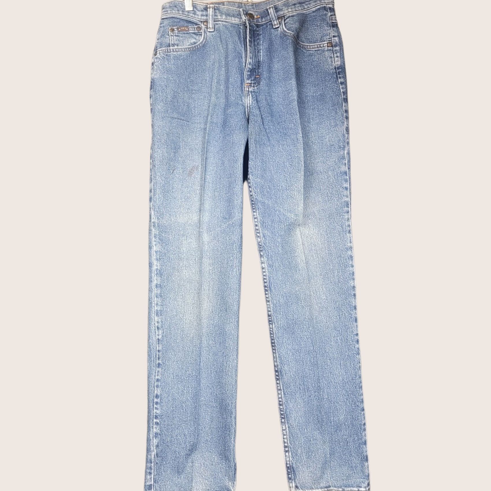Vintage vtg Riders jeans 10M straight high waist rise western Women 10 Blue Denim Vintage Regular Rise 31in Inseam 31in Jacket? Size 32" / US 10 / IT 46 - 1 Thumbnail