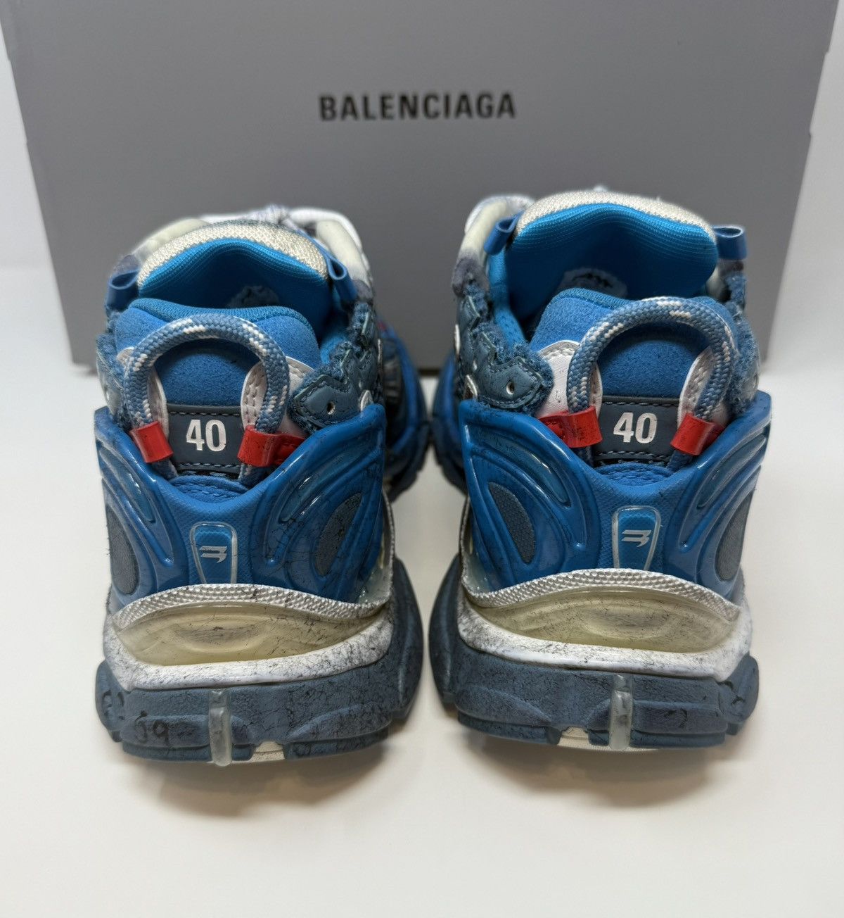 Balenciaga Balenciaga Marathon Runner Sneaker Blue Unreleased Demna Size US 7 / EU 40 - 5 Thumbnail