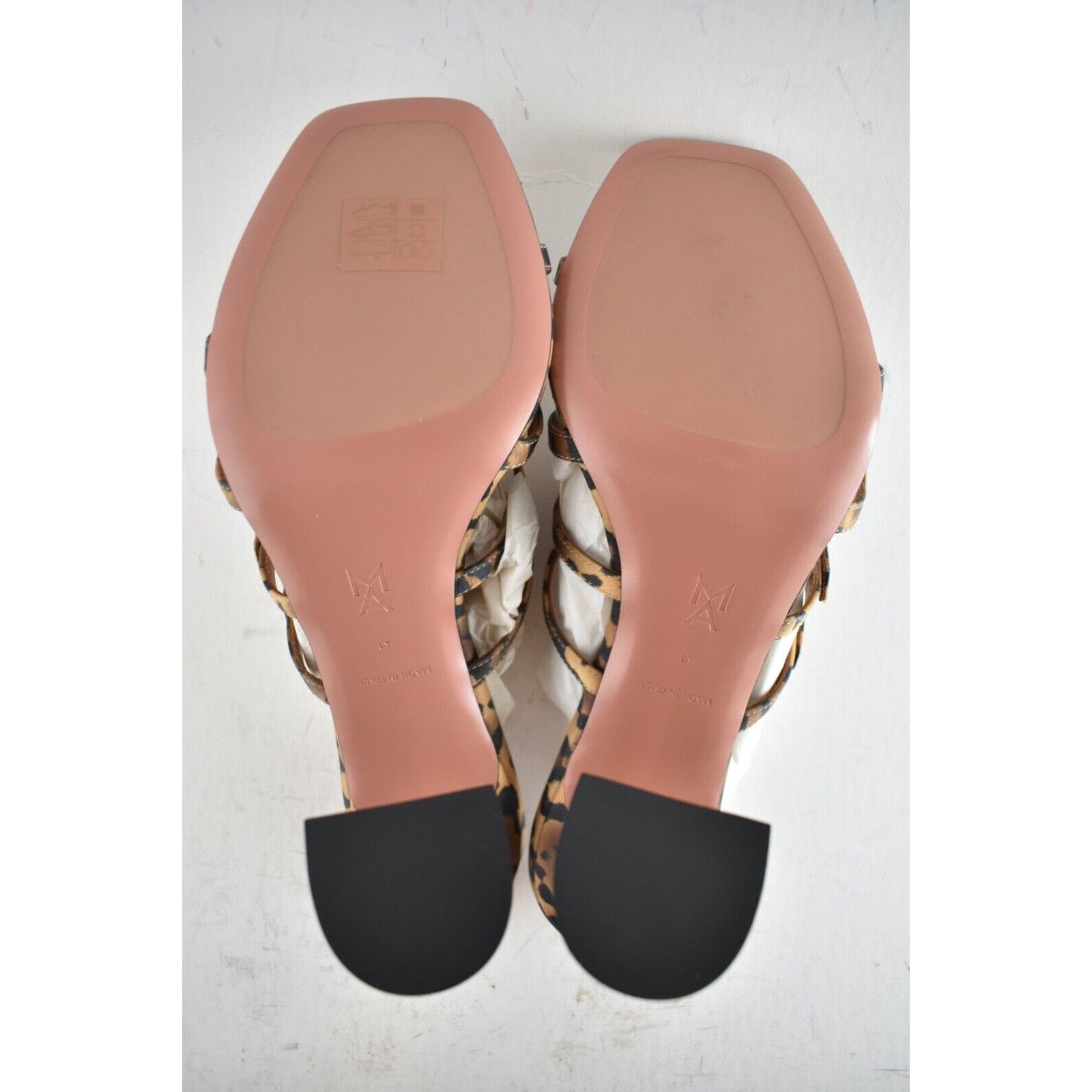 Amina Muaddi Robyn Slipper Satin Crystal Backless Sandal Heel Pump 41 Size US 11 / IT 41 - 12 Thumbnail