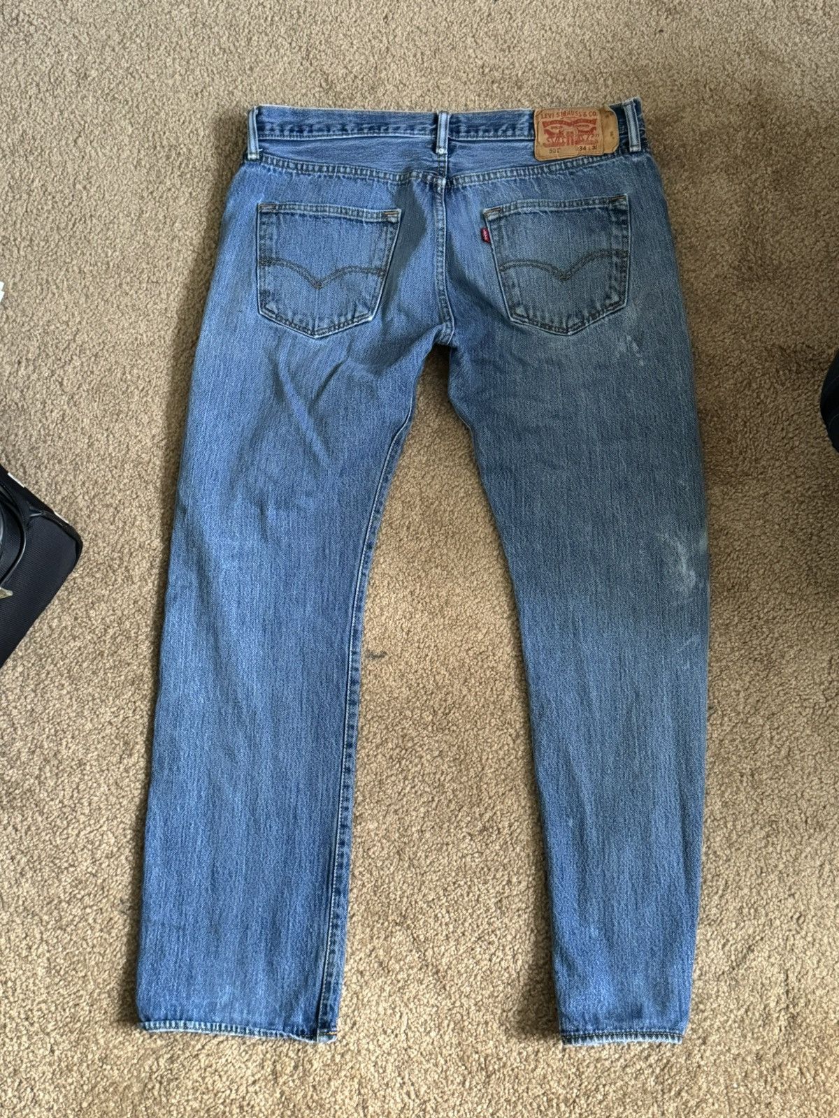Levi's × Levi's Vintage Clothing × Vintage LEVIS DISTRESSED 501 DENIM JEANS 34x32 Size US 34 / EU 50 - 2 Thumbnail
