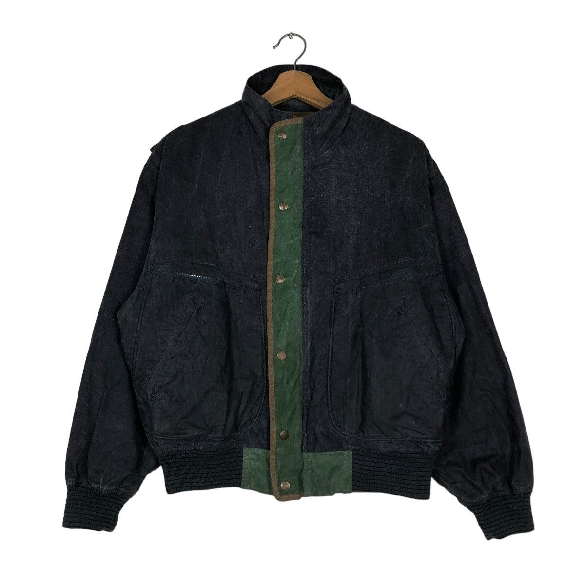Japanese Brand 🔥VINTAGE BOMBER JACKET PARACHUTE BIKER FLYING GEAR SCENE Size US M / EU 48-50 / 2 - 3 Thumbnail