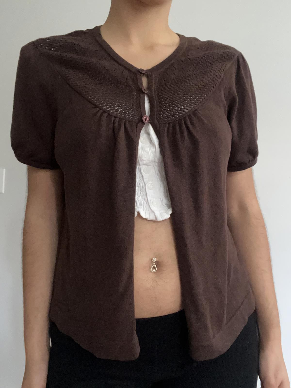 Other Women’s cute brown button up cotton sweater Size M / US 6-8 / IT 42-44 - 1 Thumbnail
