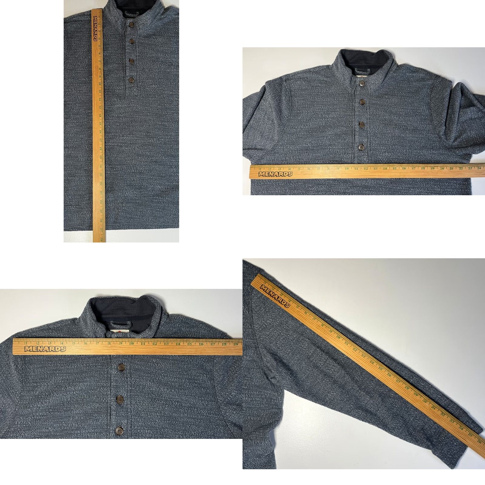 Marine Layer VINTAGE Marine Layer Men’s Clayton Henley Sweatshirt XL Gray Organic Cotton Blend Knit Sweatshirt Mens Classic Preppy Henley 90s Size US XL / EU 56 / 4 - 9 Thumbnail