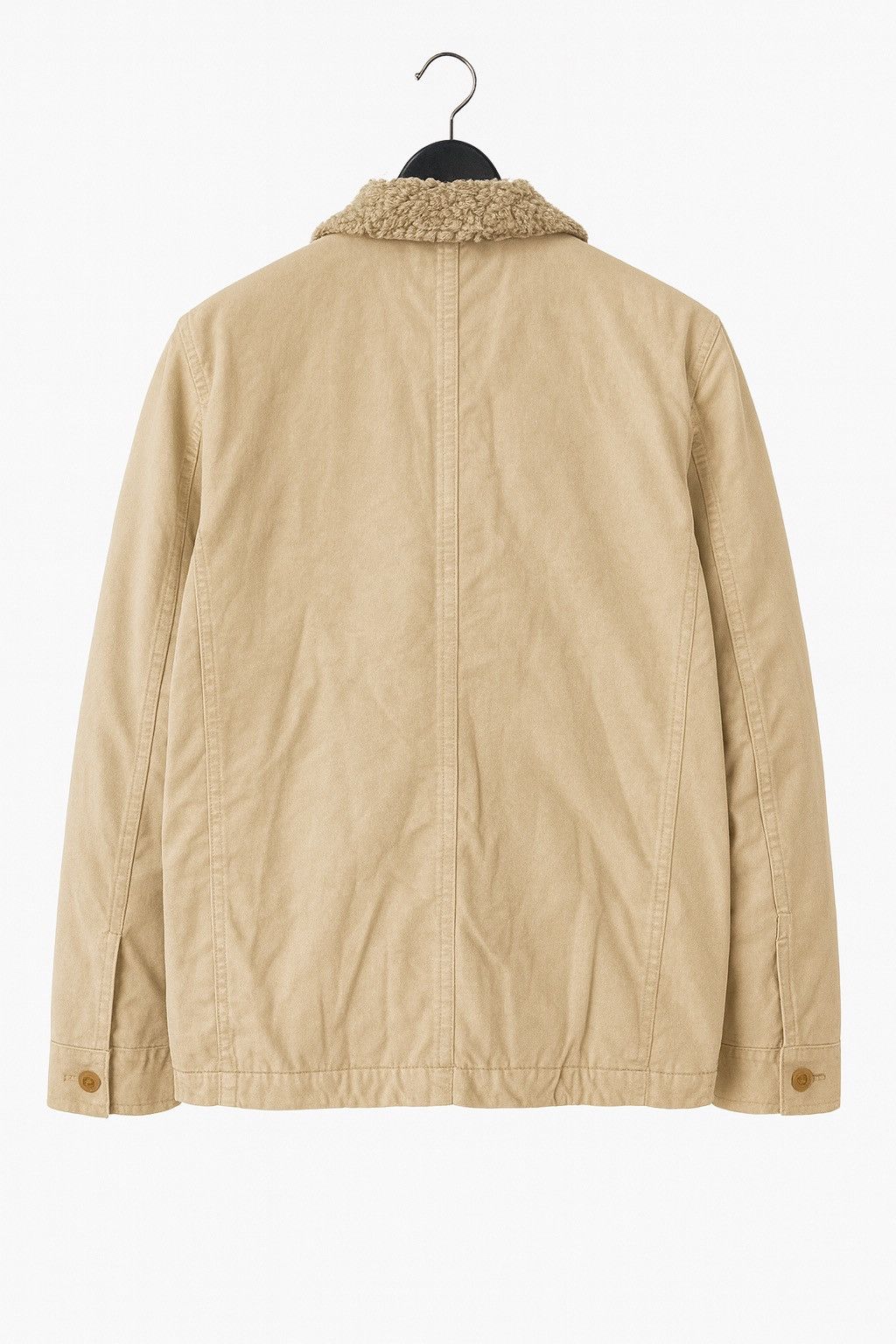 Paul Smith Paul Smith Beige Corduroy Sherpa Collar Double-Breasted Coat Size US M / EU 48-50 / 2 - 2 Thumbnail