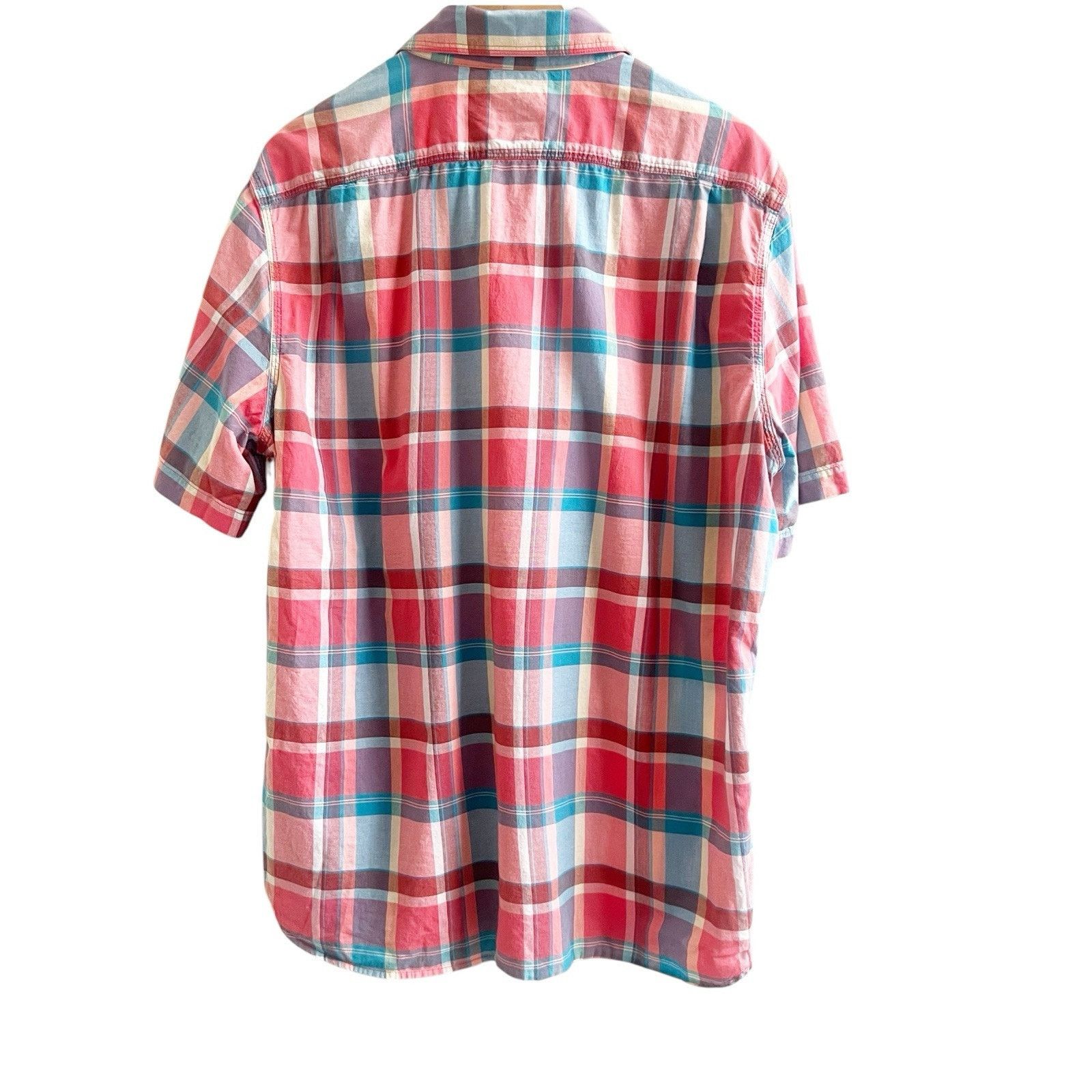 L.L. Bean L.L. Bean Men’s Vintage Plaid Button Down Short Sleeve Size L / US 10 / IT 46 - 2 Thumbnail