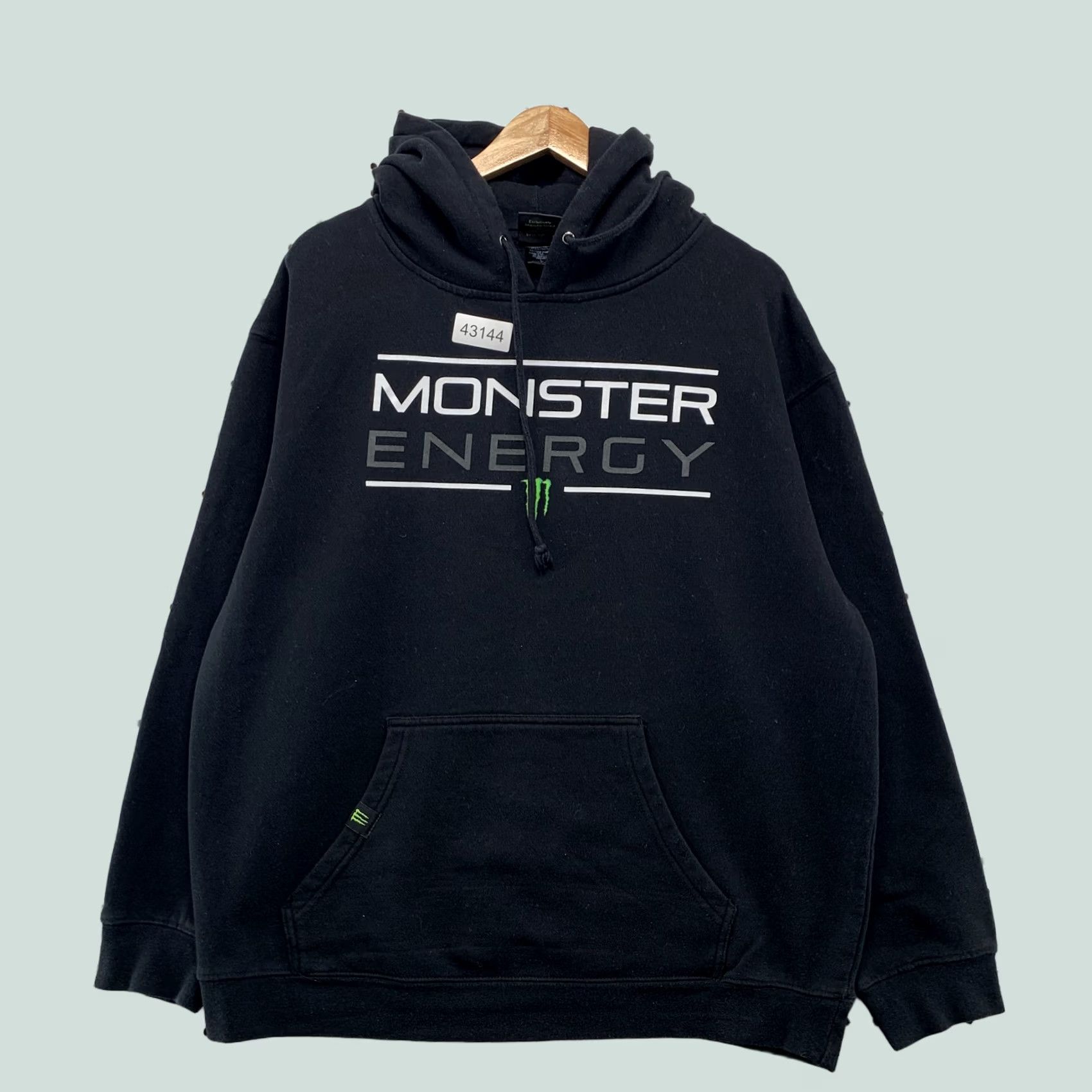 Vintage Monster Energy Hoodie Sweatshirt Mens XL Black Long Sleeve Pullover Size US XL / EU 56 / 4 - 1 Thumbnail