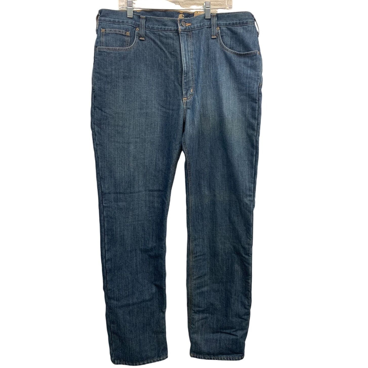 Carhartt NWT CARHARTT Relaxed Fit Flannel-Lined 5 pkt Jean SZ 40 x 36 Size US 40 / EU 56 - 2 Thumbnail