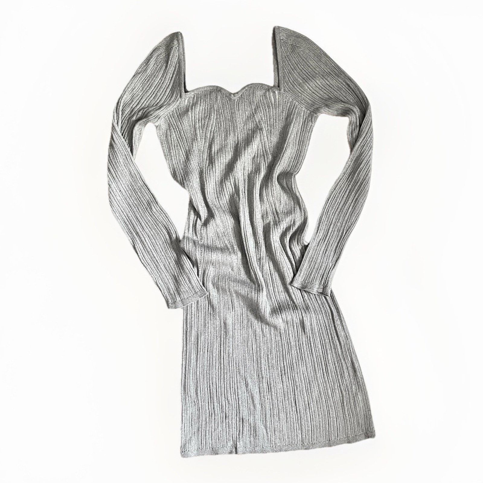 Banana Republic NWOT Banana Republic Sweater Dress Silver Sparkle Size XS Size XS / US 0-2 / IT 36-38 - 11 Thumbnail