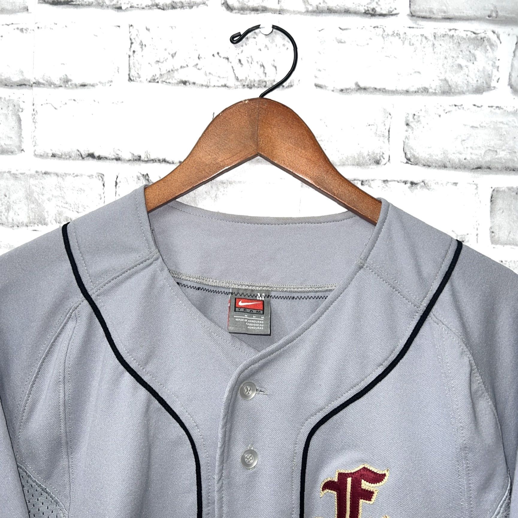 Nike VINTAGE Nike Baseball Jersey Gray #24 Mens Size M Size US M / EU 48-50 / 2 - 2 Thumbnail