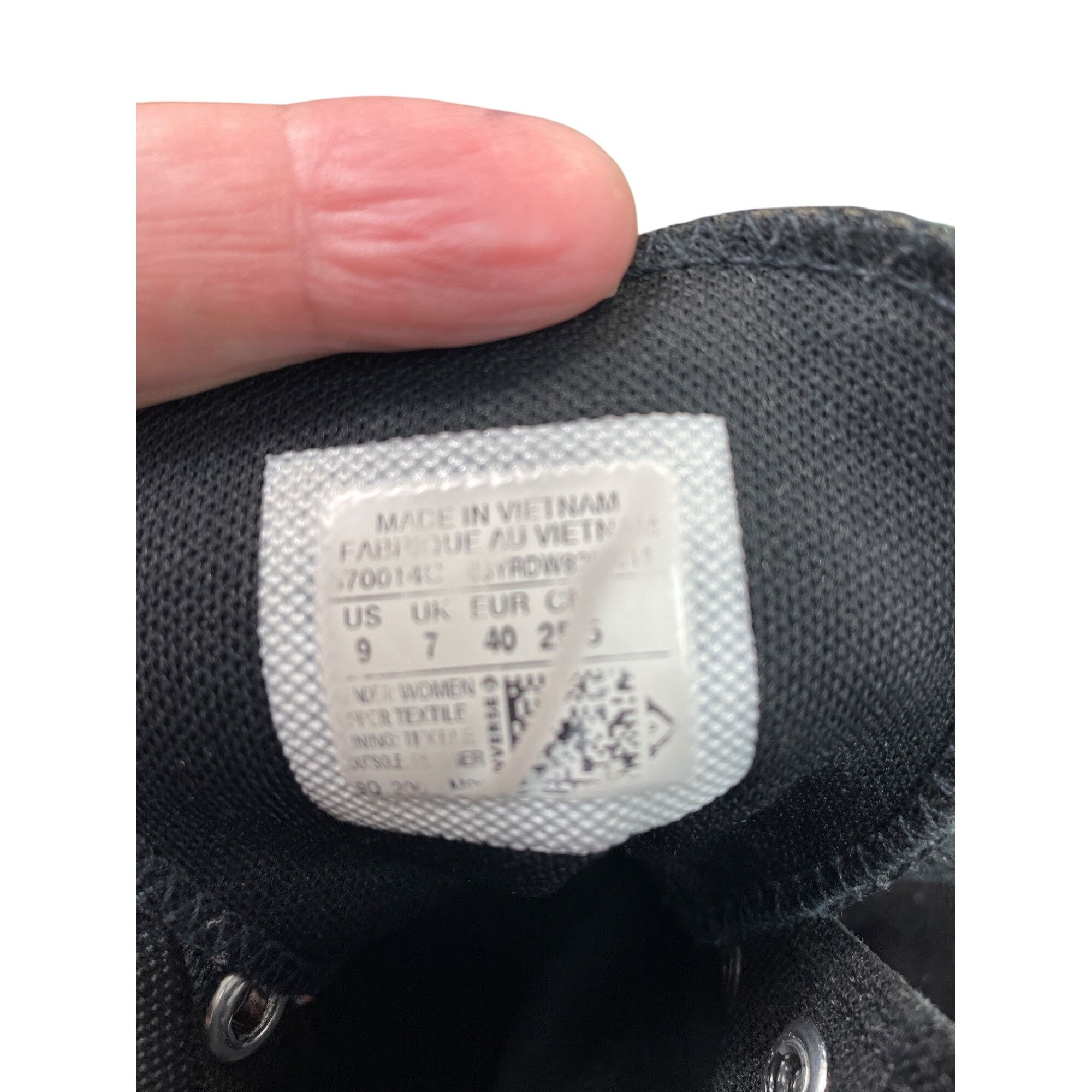Converse Converse All Star Womens Black High Canvas Platform Sneakers Size US 9 / IT 39 - 6 Thumbnail