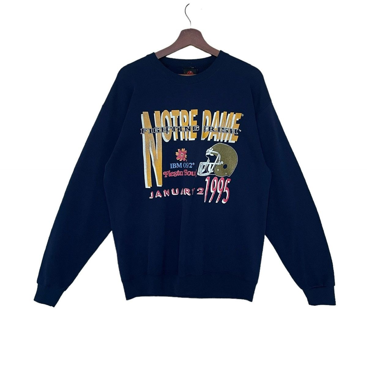 NFL × Vintage Vintage NFL Notre Dame Sweatshirt 1990s Size US L / EU 52-54 / 3 - 1 Thumbnail
