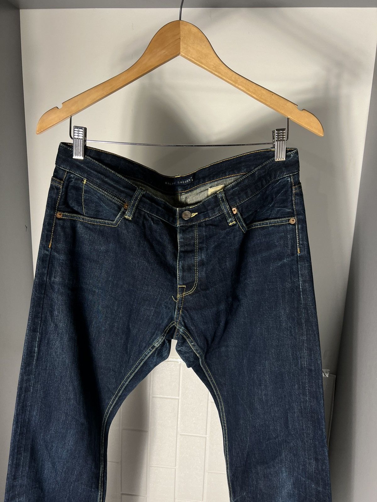 Polo Ralph Lauren VINTAGE POLO RALPH LAUREN DENIM SELVEDGE JAPAN JEANS RETRO CASUAL DESIGNER Y2K 90s Size US 31 - 12 Thumbnail