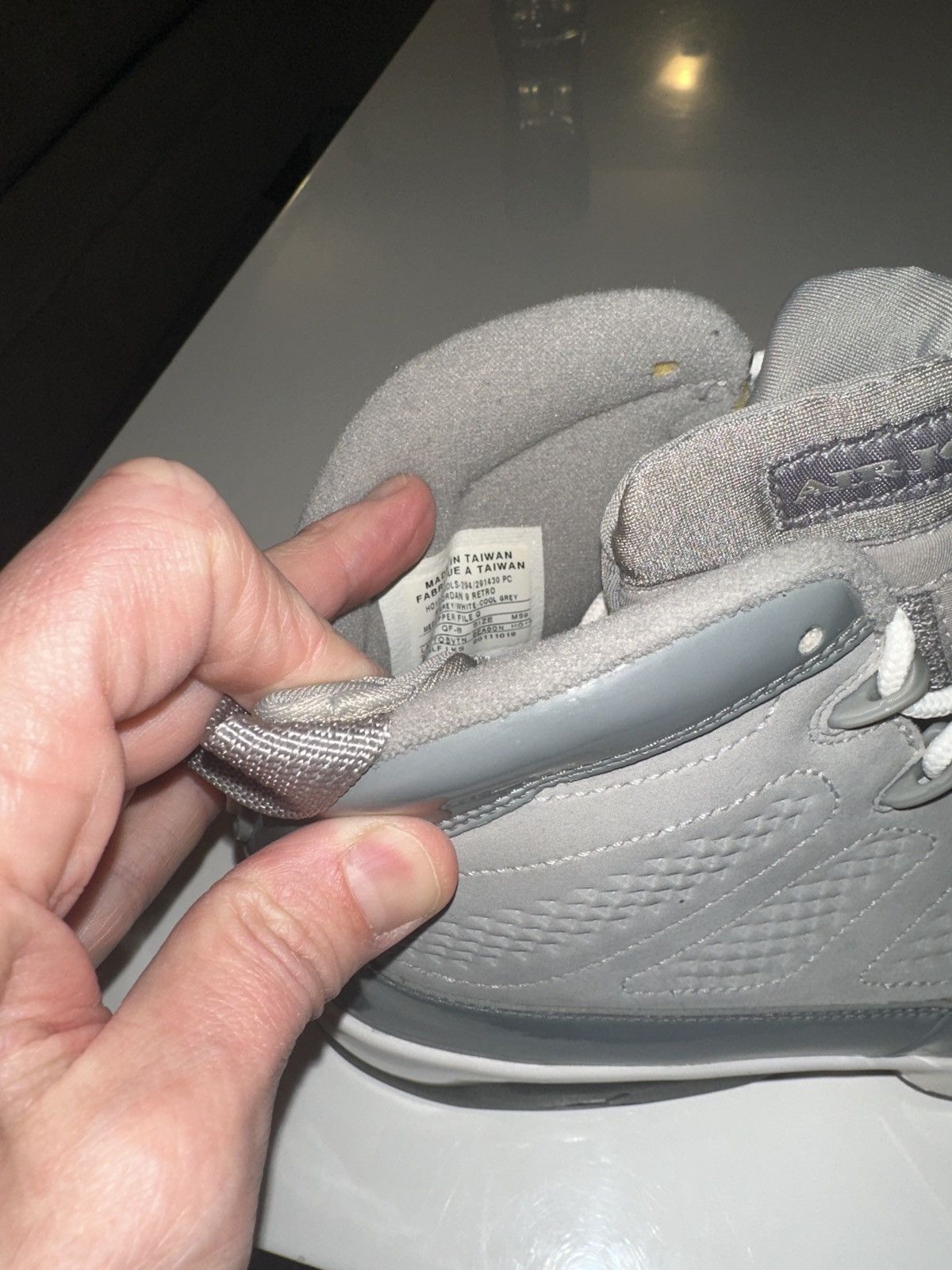Jordan Brand × Nike •SAMPLE• Jordan 9 Retro Cool Grey 2012 Size US 9 / EU 42 - 11 Thumbnail