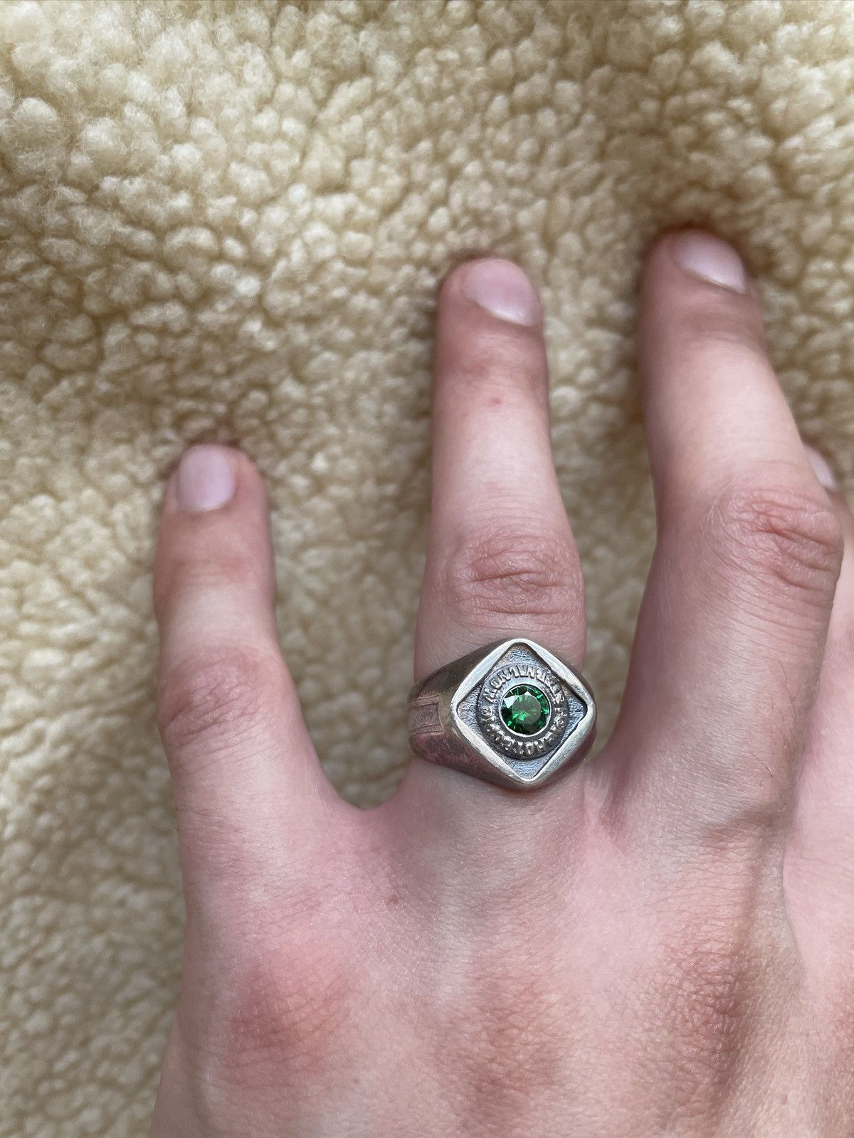 Other MAPLE - EMERALD x 925 SILVER RING Size ONE SIZE - 4 Thumbnail