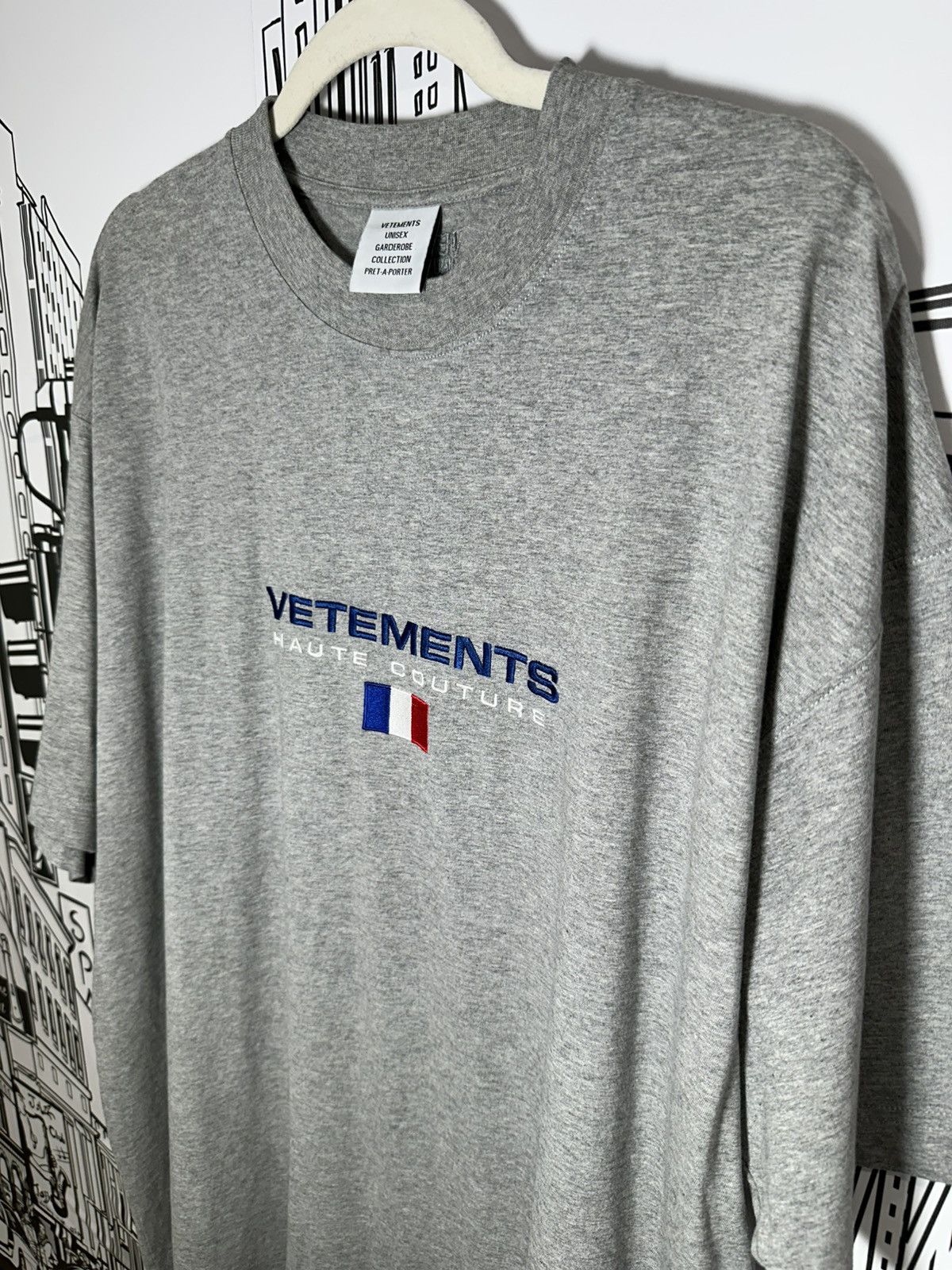Vetements Vetements Haute Couture T-Shirt Melange Grey XS Size US XS / EU 42 / 0 - 2 Thumbnail