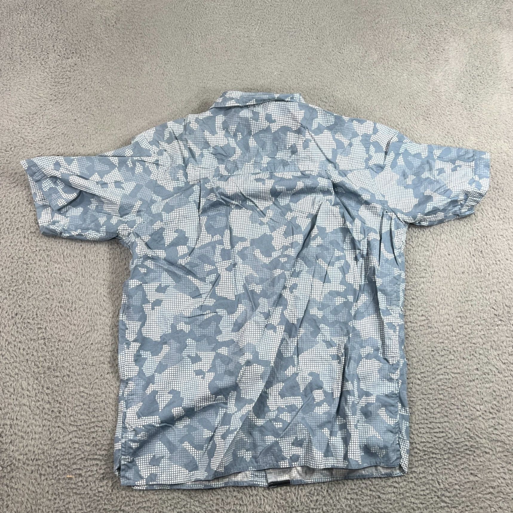 Nike ACG Nike ACG Men's Short Sleeve Camouflage Button-Up Shirt M Blue Multicolor 2000s Y2K Size US M / EU 48-50 / 2 - 6 Thumbnail