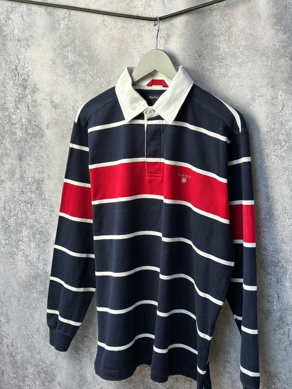 Gant GANT Rugby Shirt Polo Long Sleeve Vintage Striped Size US M / EU 48-50 / 2 - 1 Thumbnail