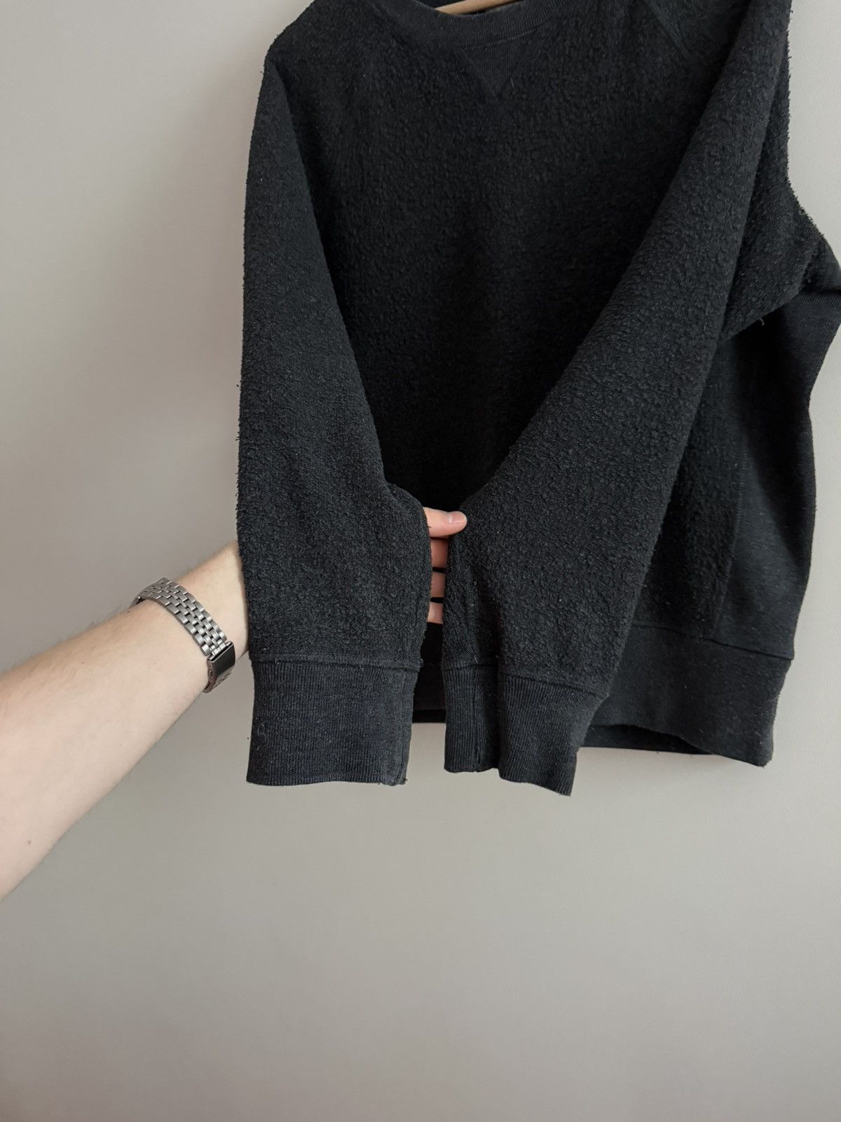 Acne Studios Acne Studios Black Minimalist Crewneck Sweatshirt Size US M / EU 48-50 / 2 - 4 Thumbnail